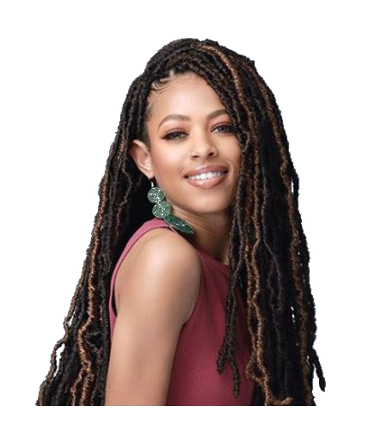 Bobbi Boss Nu Locs 24 Synthetic Hair Crochet Braids 24 Inch - 6 Pack (1B) - Buy Online on GoSupps.com