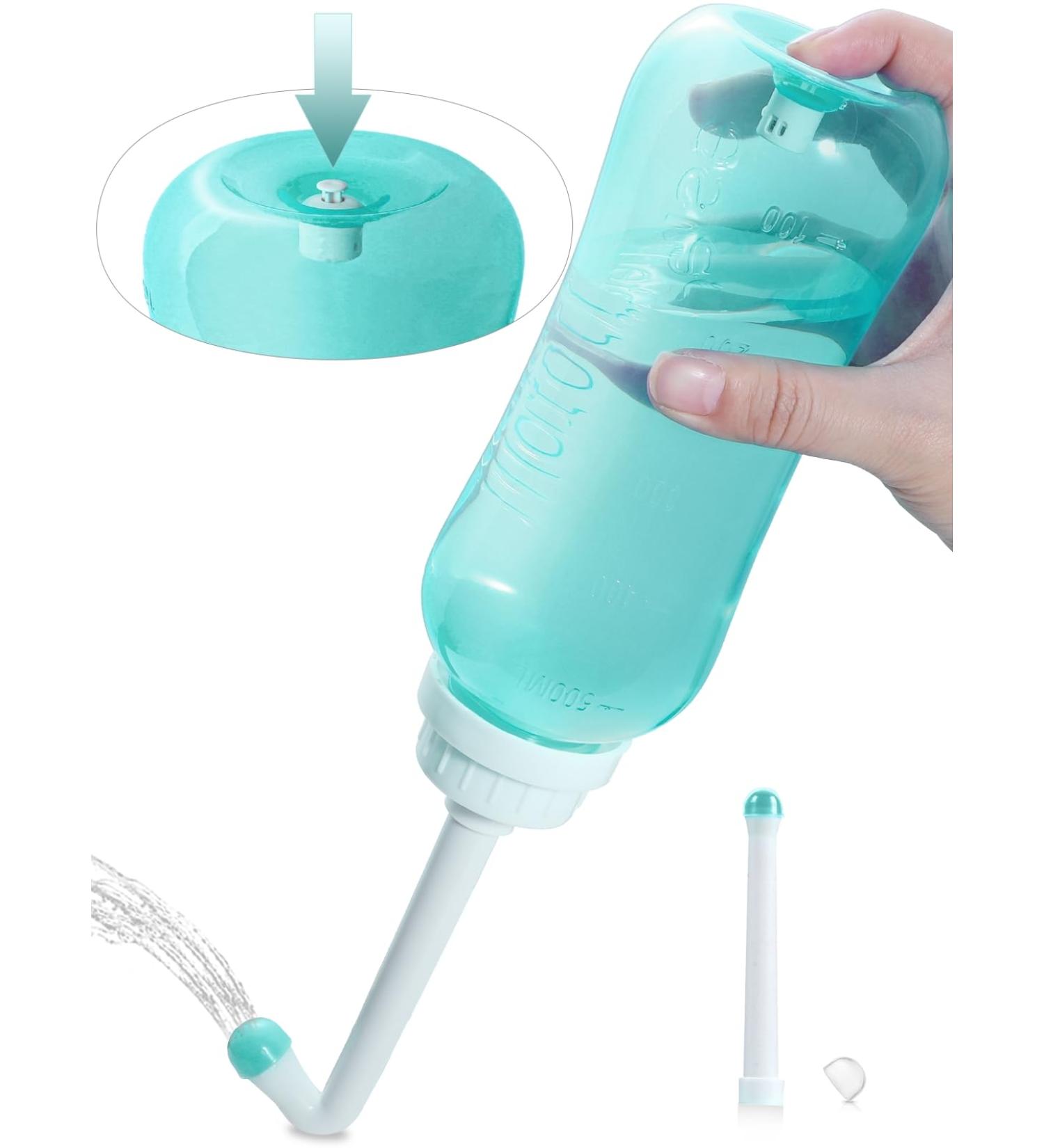 Postpartum Peri Bottle | Portable 16oz Travel Bidet for Personal Hygiene & Cleaning - Green - Buy Online on GoSupps.com