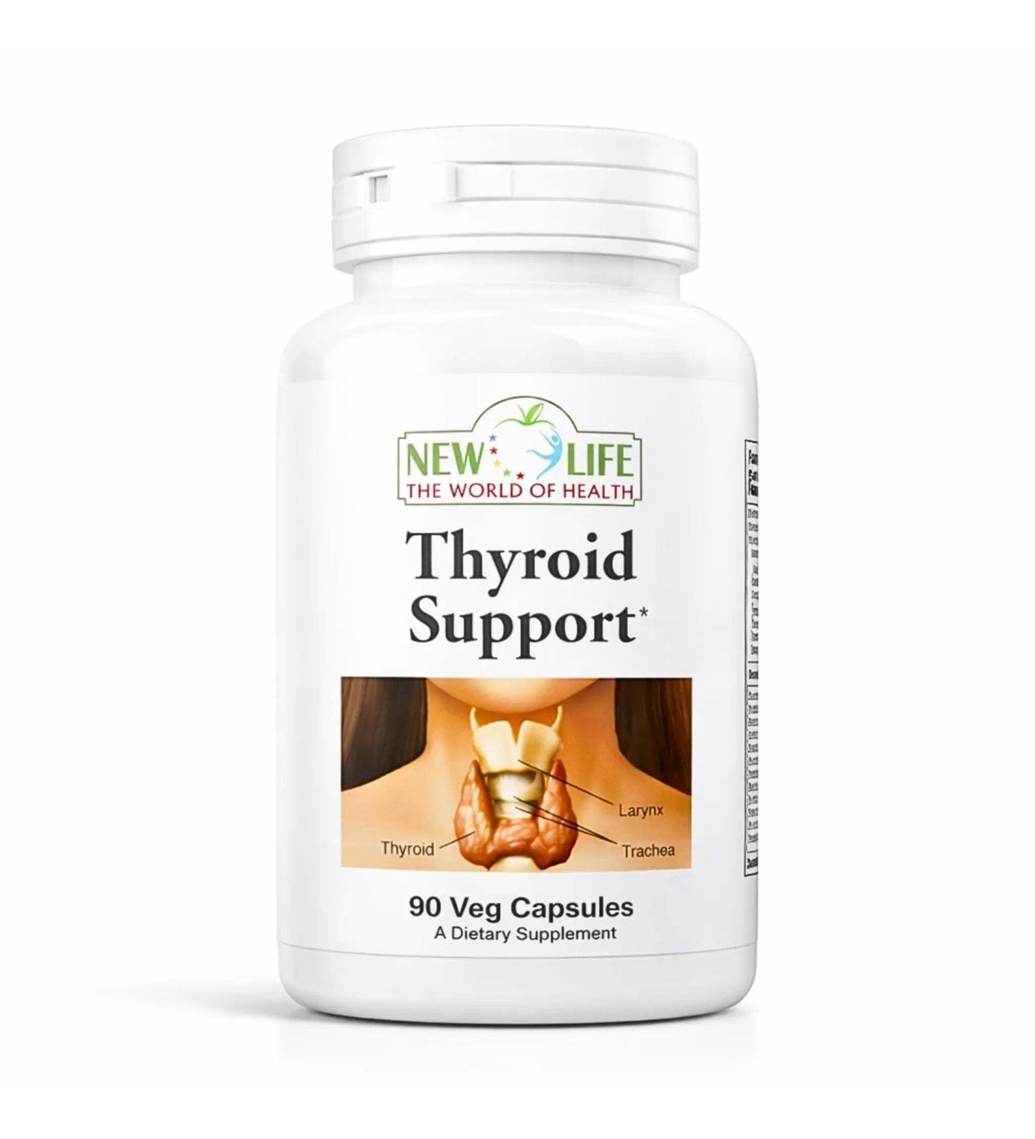New Life Thyroid Support Thyroid Balance Iodine 90 Veg Capsules 90 Capsules - Buy Online on GoSupps.com