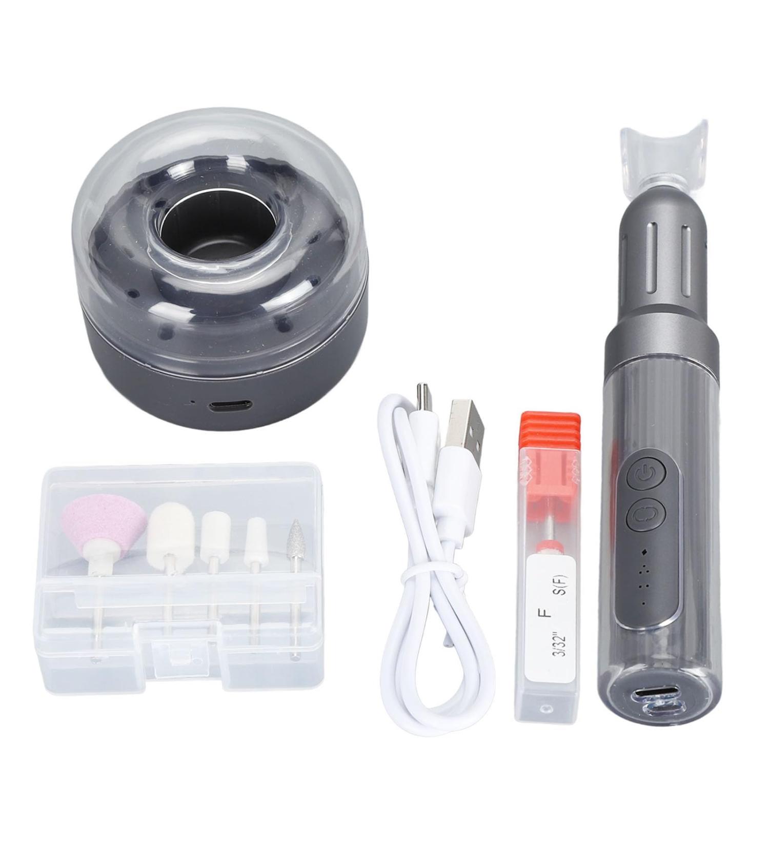 Electric Nail Grinder Portable Efile Nail Drill with Base Rechargeable Nail Drill for Salon or Home DIY Cordless Brushless Nail Drill - Buy Online on GoSupps.com