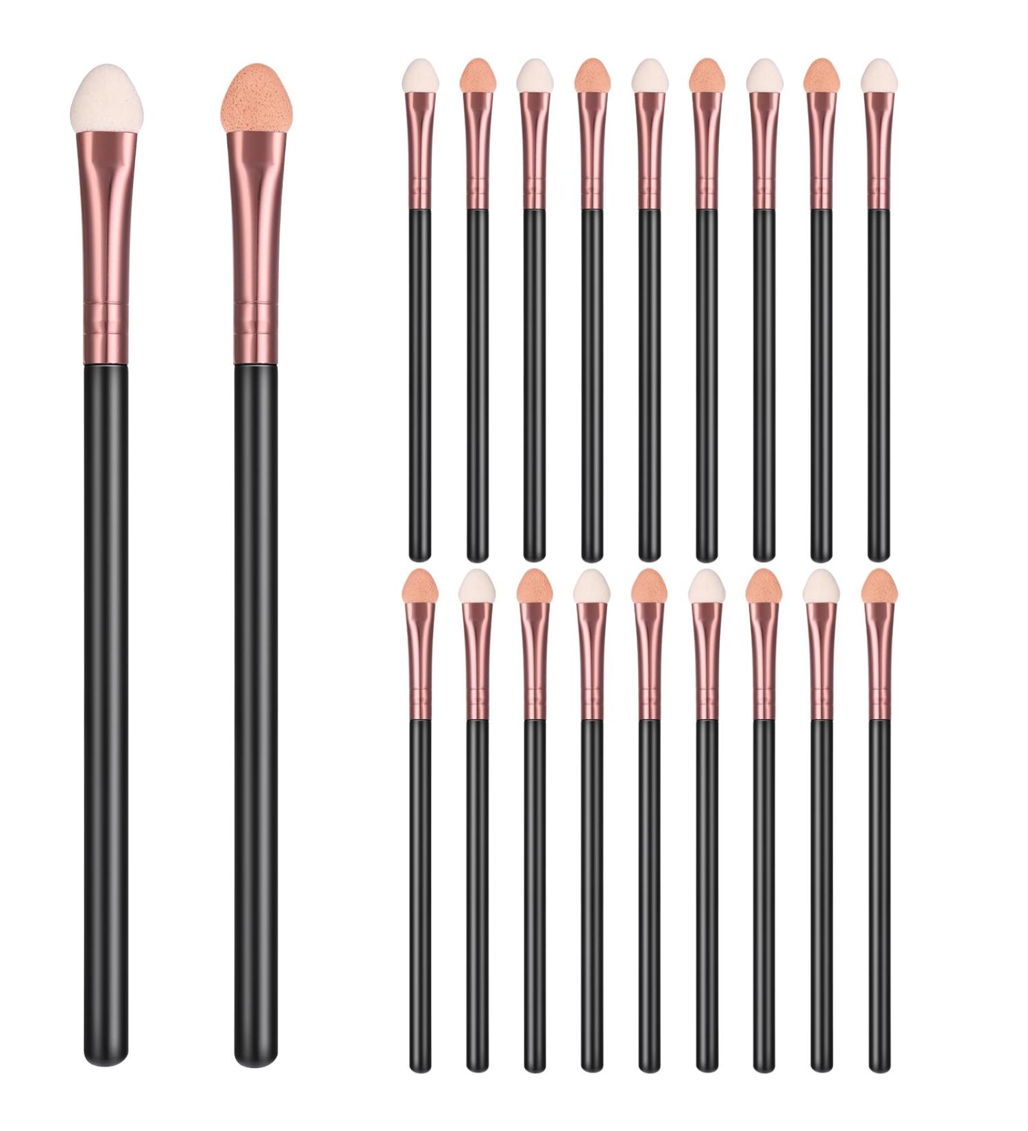 WLLHYF 20-Piece Eyeshadow Applicators Set | Reusable Double-Sided Makeup Brushes for Women & Girls | Professional Eyeshadow Tools - Buy Online on GoSupps.com