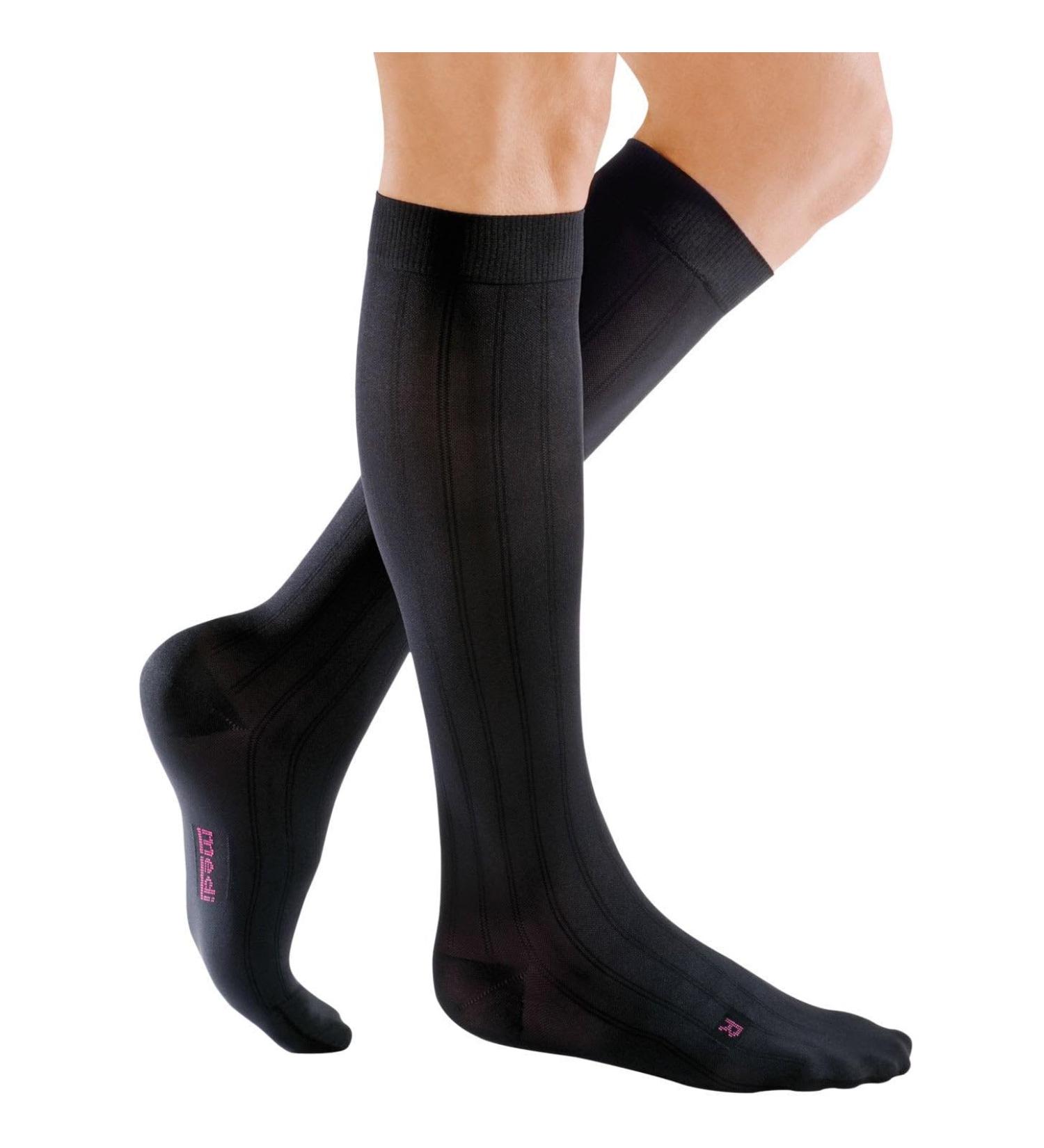 Buy Mediven for Men Classic Calf High Compression Stockings 20-30 mmHg | Closed Toe Leg Circulation Dress Socks - Black - Buy Online on GoSupps.com