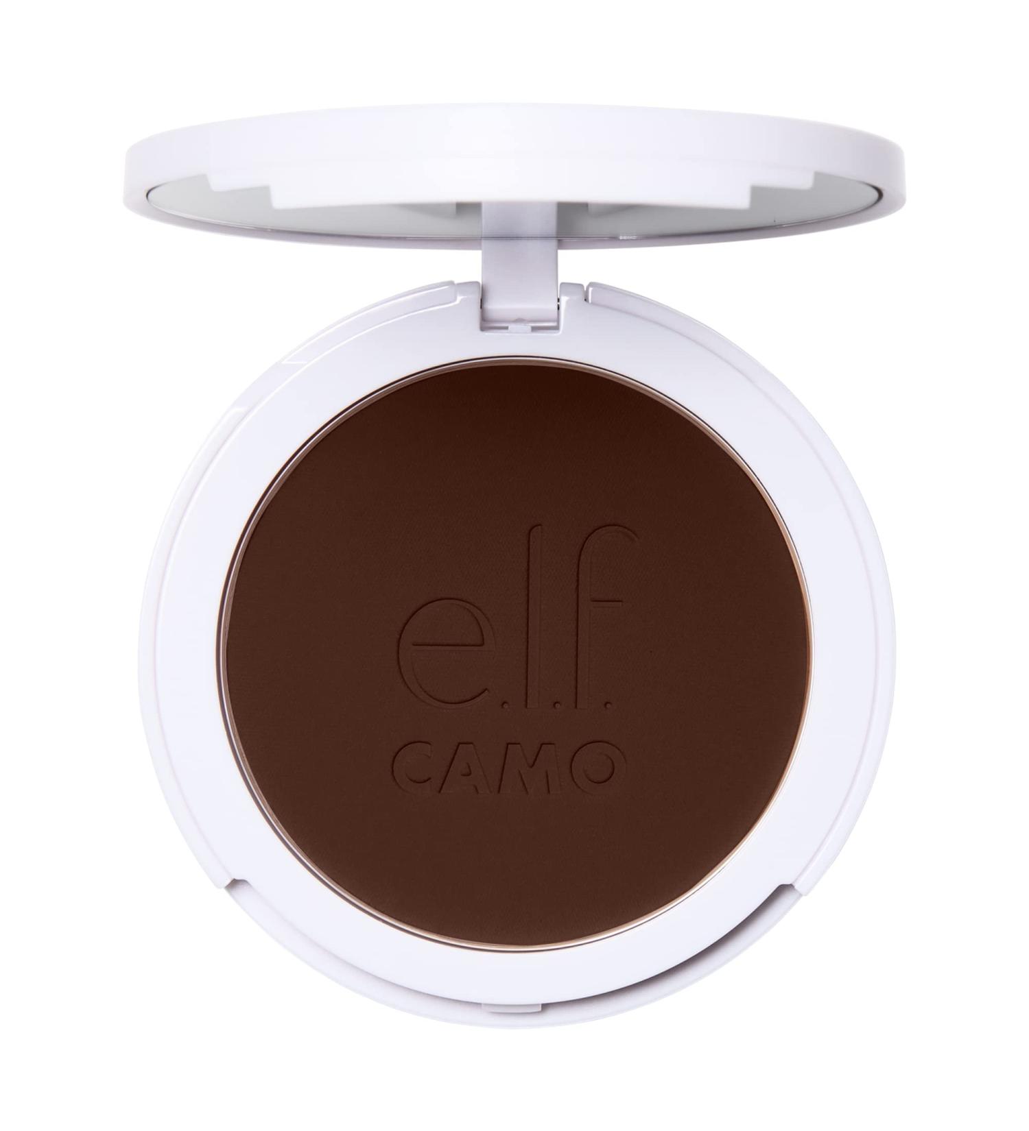 e.l.f. Camo Powder Foundation - Rich 660 N (8g) | Primer-Infused Lightweight Formula | Buildable, Long-Lasting Medium-to-Full Coverage - Buy Online on GoSupps.com