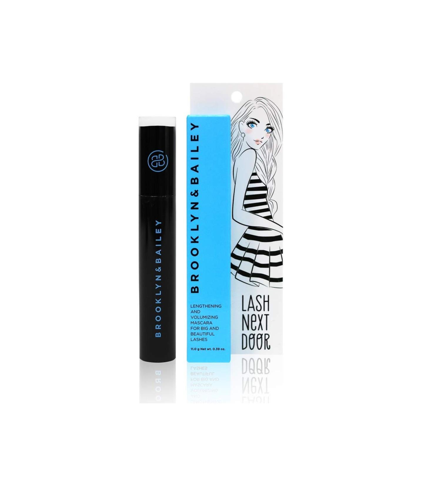 Lash Next Door Water Resistant Mascara - Volumizing & Lengthening Formula by Brooklyn and Bailey | Smudge Proof and Clump-Free - 1 Pack - Buy Online on GoSupps.com