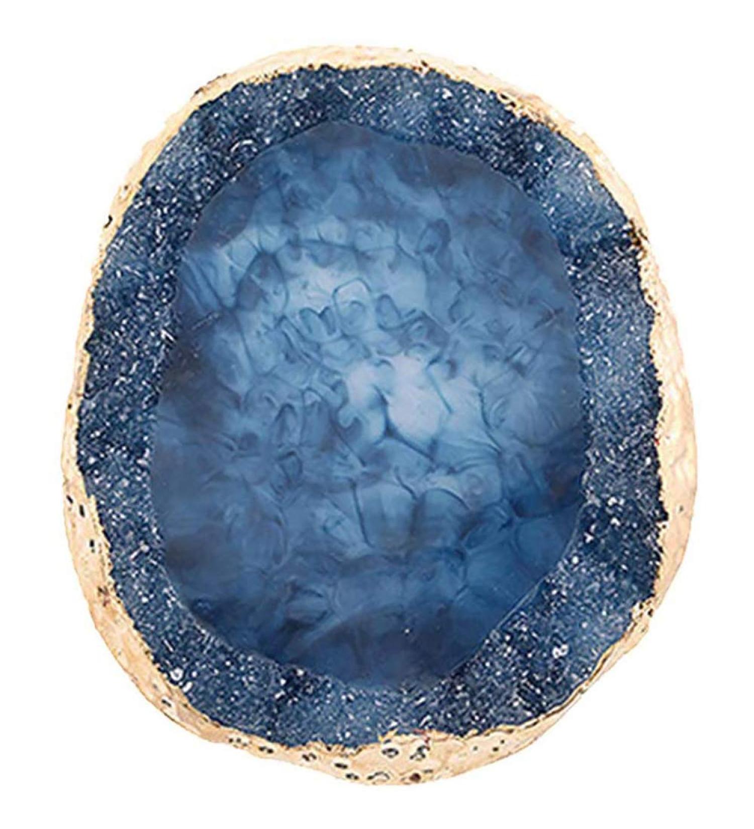 POFET Resin Manicure Palette | Agate Brim Nail Color Plate | Blue Manicure Art Tool for Stunning Nail Designs - International Shipping Available - Buy Online on GoSupps.com