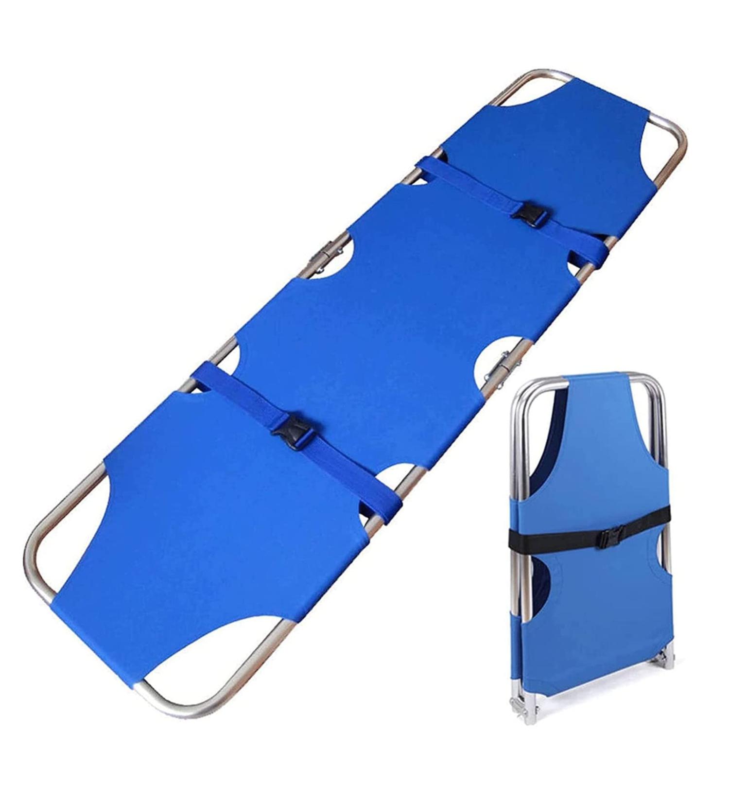 Medical Folding Stretcher Aluminum Alloy Emergency Rescue Stretcher Portable Patient Transport Stretcher for Hospital Clinic Home Sports - Buy Online on GoSupps.com