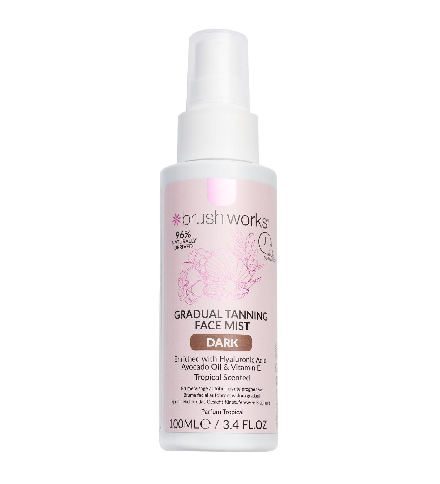 Brushworks Bronzing Tanning Face Mist - Dark 100ml - Buy Online on GoSupps.com