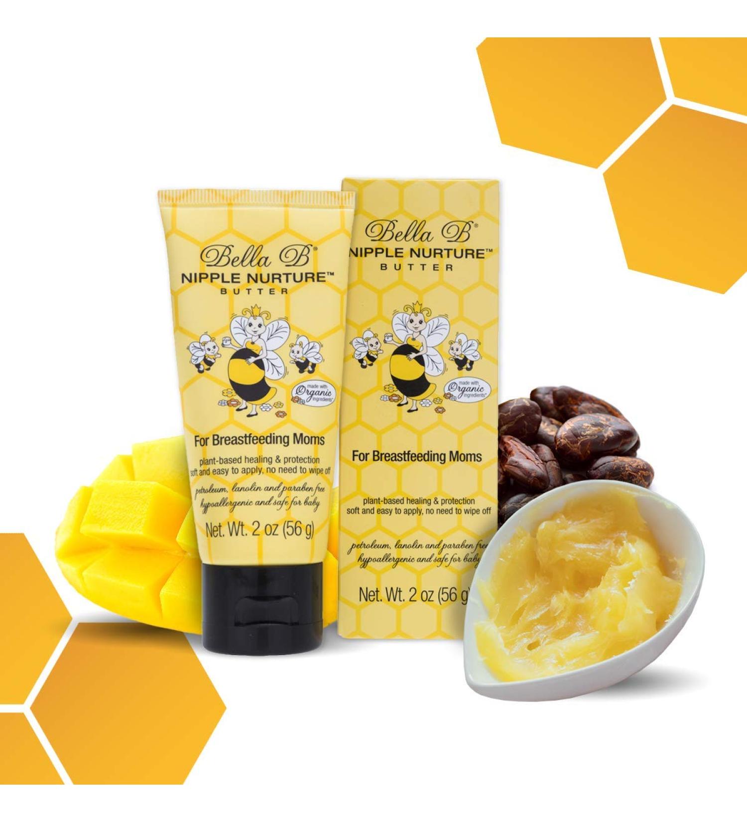 Bella B Nurturing Nipple Butter 2 oz - Organic Breastfeeding Nipple Cream - Buy Online on GoSupps.com