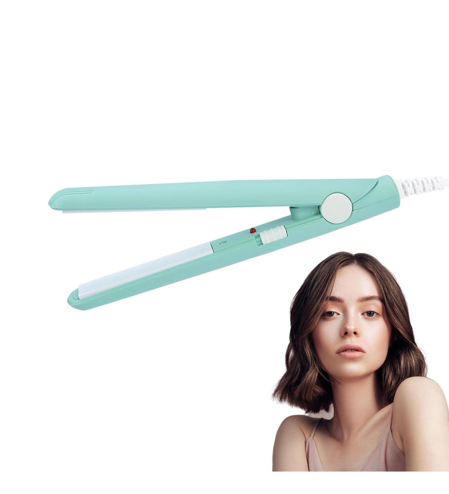 2 in 1 Mini Straightening Iron & Curling Tool - Ceramic Tourmaline Flat Iron for Effortless Hair Styling | Shop Now - Buy Online on GoSupps.com