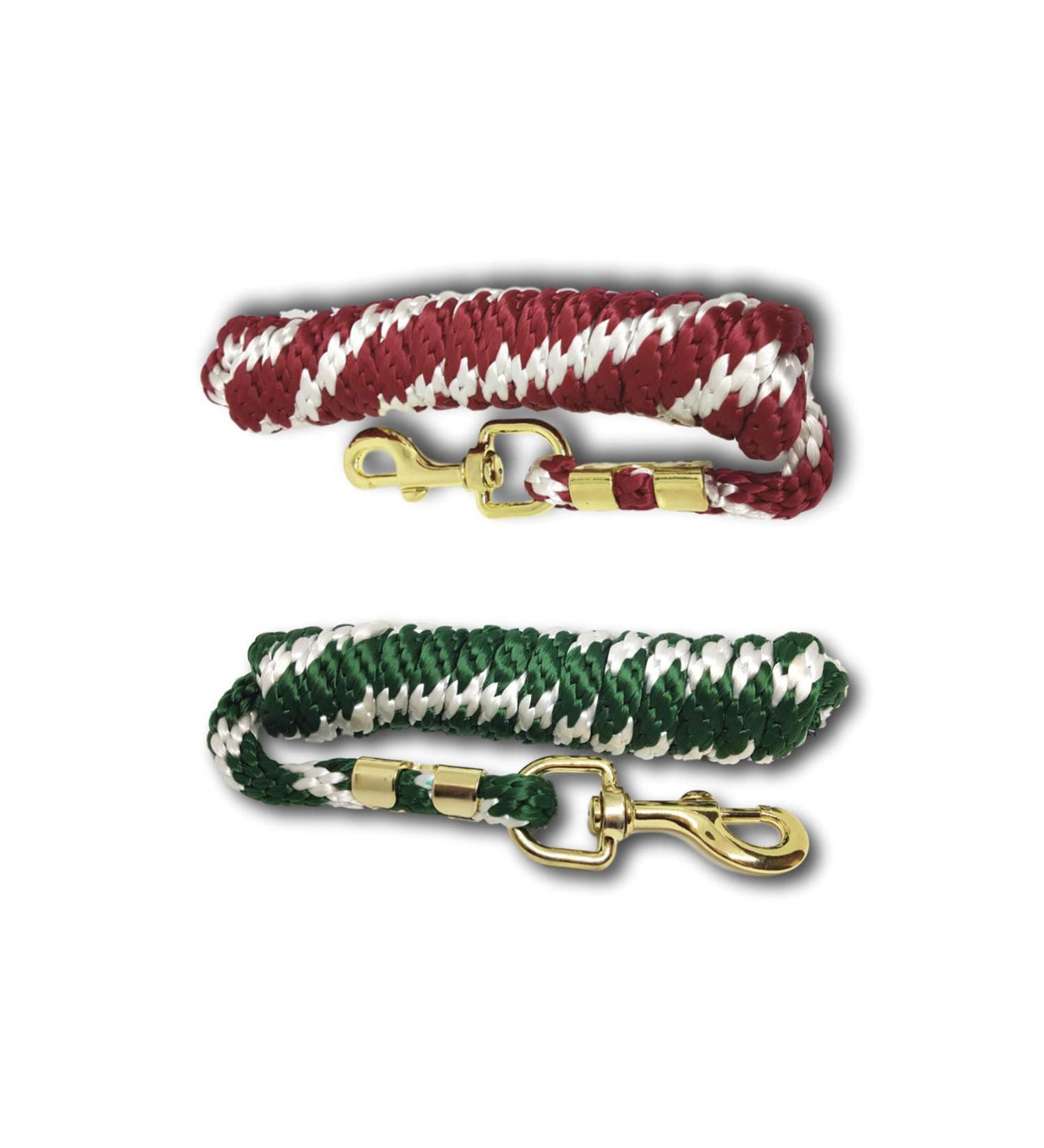 Stylish Lead Rope for Horses Ponies Donkeys & Goats - Red & Green Tie Ropes - Buy Online on GoSupps.com