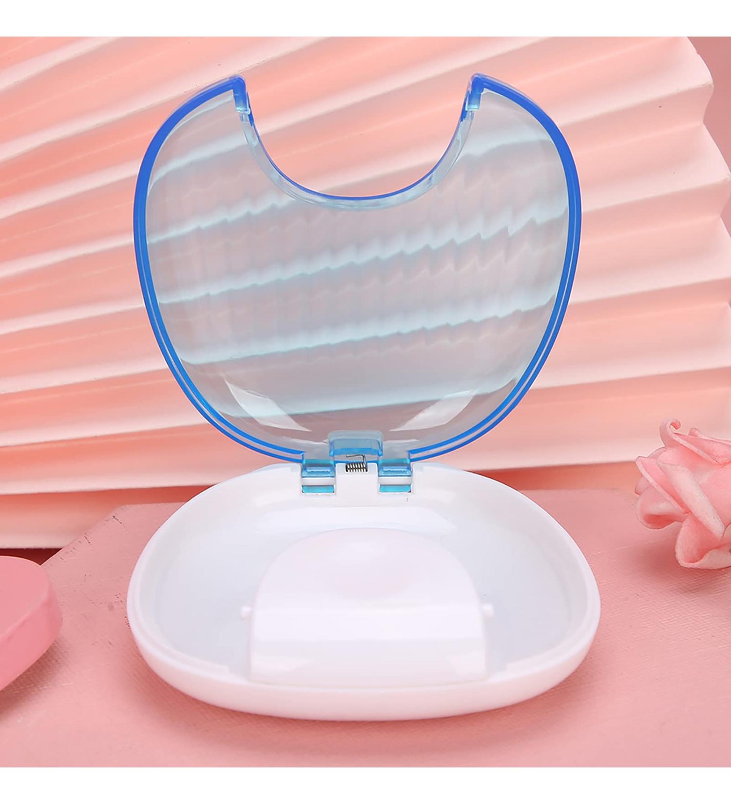 Orthodontic Retainer Case & Mouth Guard - Portable Waterproof Denture Box (Sky Blue) | Ship Internationally - Buy Online on GoSupps.com