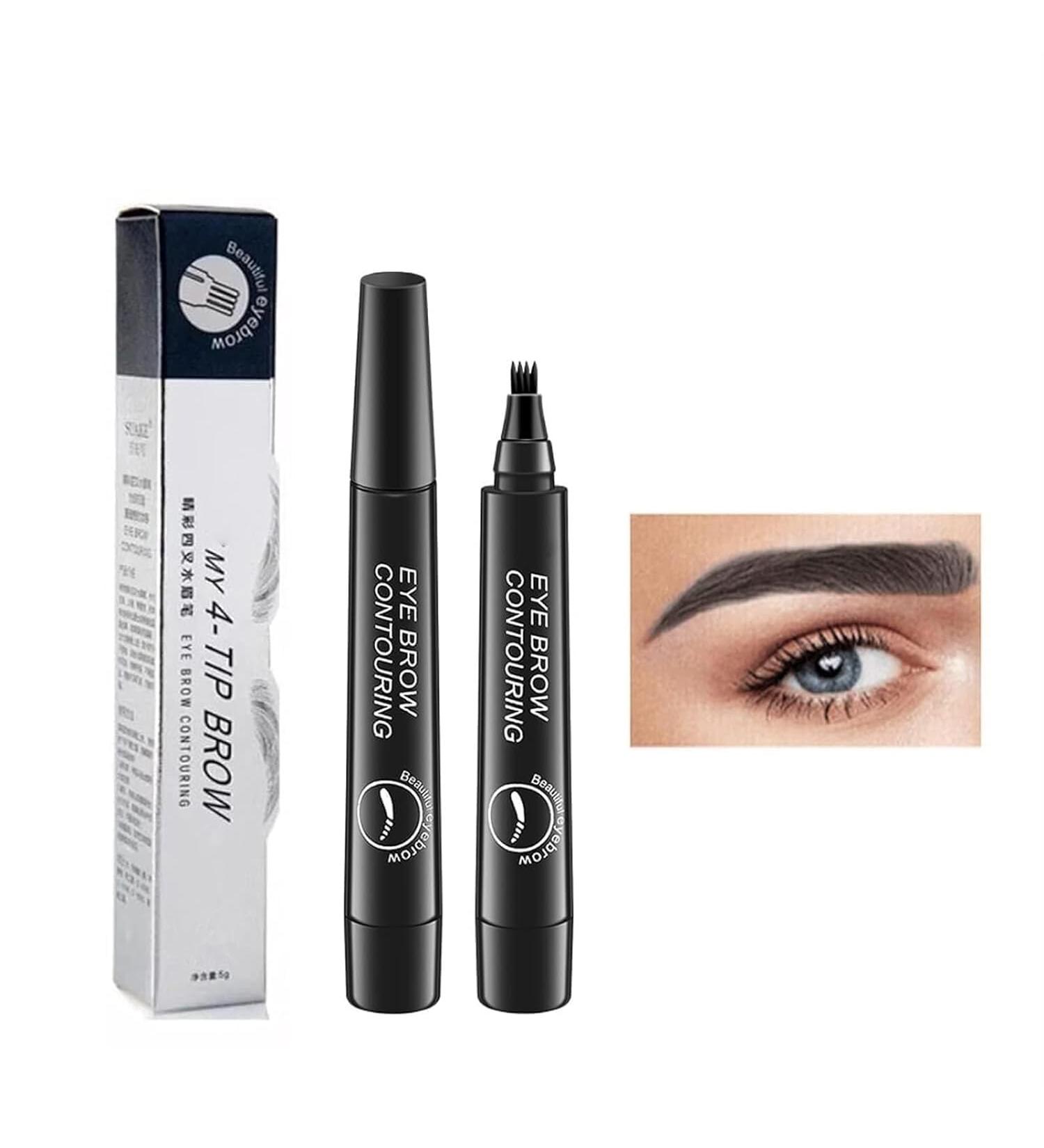Glowing Secret Eyebrow Pencil Waterproof Natural Eyebrow Pencil 4 Head Precision Eyebrow Pencil Fine Line Natural Microblade Eyebrow Pencil - Buy Online on GoSupps.com