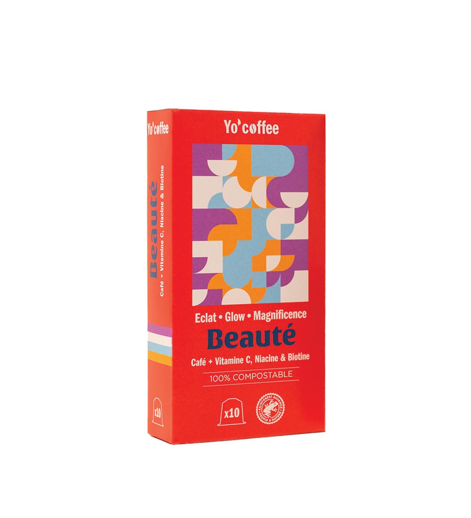 Yo Coffee Beaut : Box of 10 Enriched Coffee Capsules for Skin and Hair Care - Buy Online on GoSupps.com