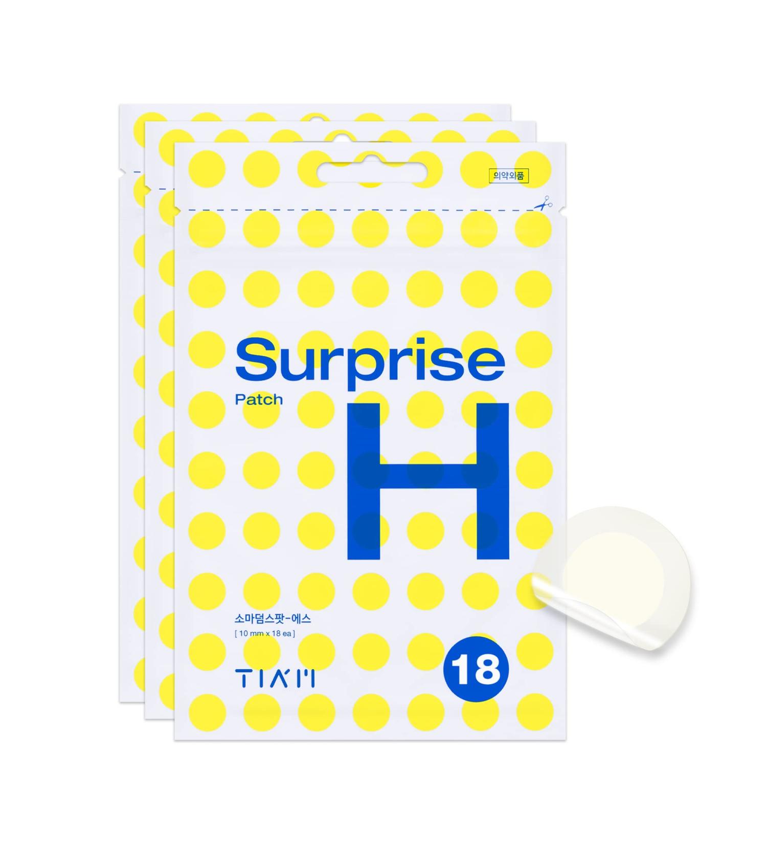 TIAM Surprise H Patch - 54 Count (Pack of 3) | Invisible Hydrocolloid Acne Patches for Fast & Effective Acne Treatment | International Shipping Available - Buy Online on GoSupps.com