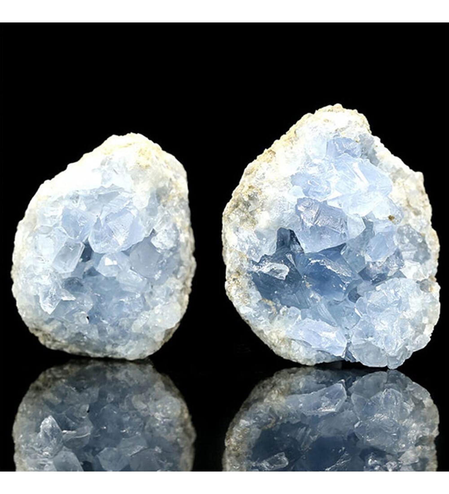 1PC Random Natural Raw Blue Celestite Quartz Crystal Cluster Stones Specimen Home Decoration Crafts Ornament Druzy Geode FZUGEDRLI (Size : 1pc Random 20 50g) - Buy Online on GoSupps.com