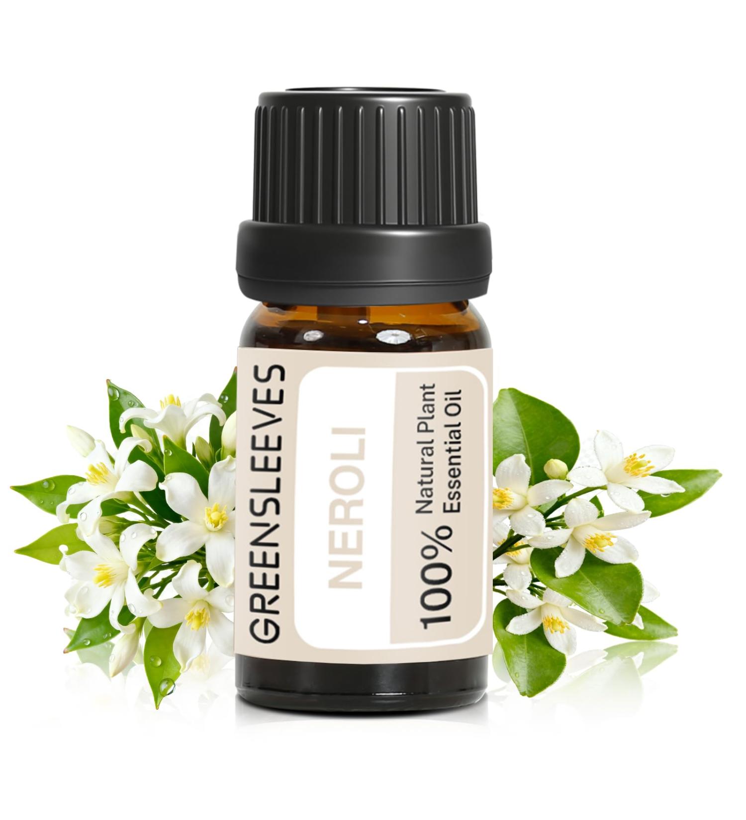 GREENSLEEVES Neroli Essential Oil 10ml Pure Plant-Based Fragrance Oil for Aromatherapy Essential Oils for Diffuser Air Freshener Massage Bath Bomb Scented Candle Soap Making - Buy Online on GoSupps.com