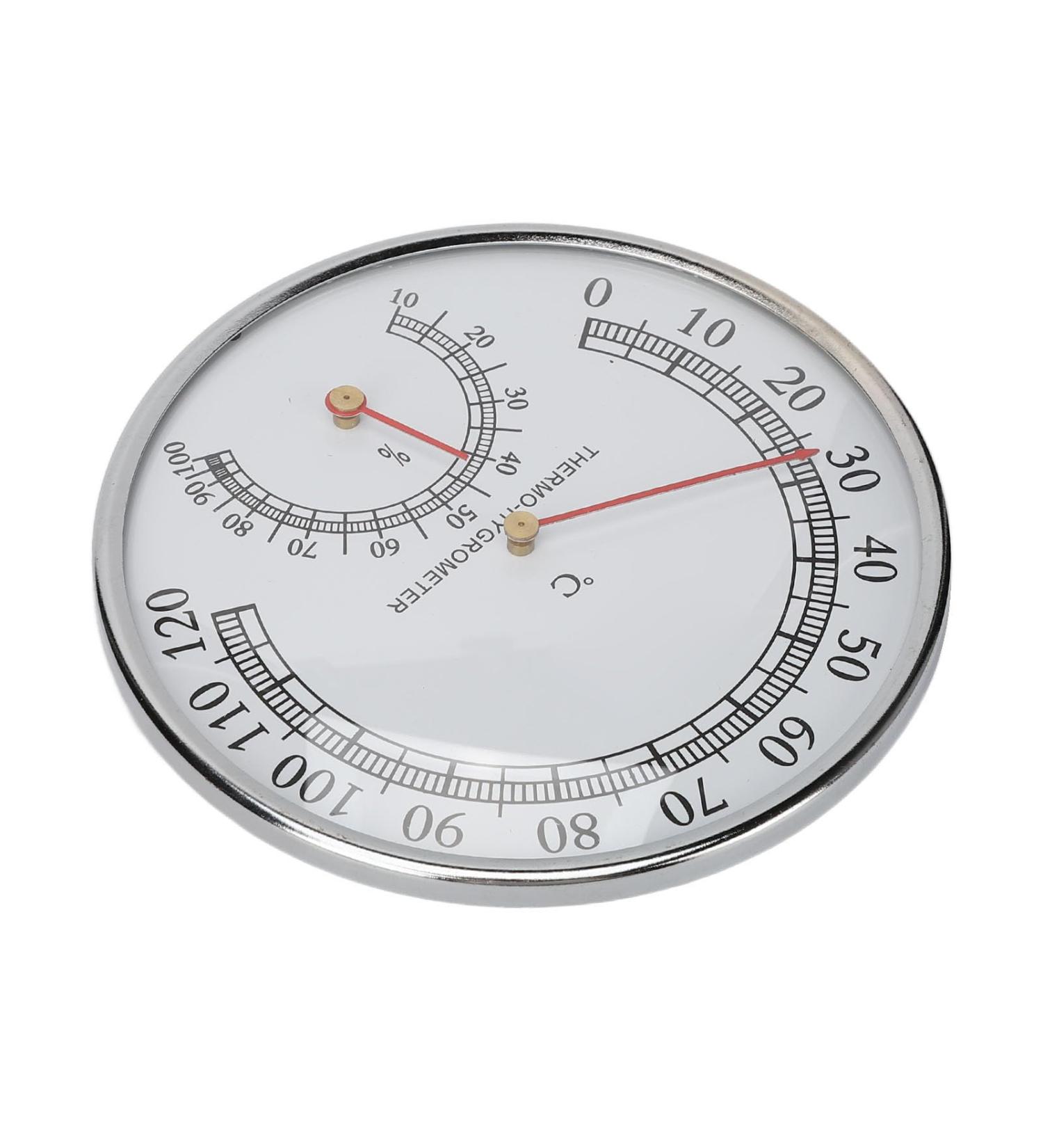 2-in-1 Thermo Hygrometer - High Accuracy Sauna Thermometer & Hygrometer 0 120 C Mechanical with Clear Scale | Worldwide Shipping - Buy Online on GoSupps.com