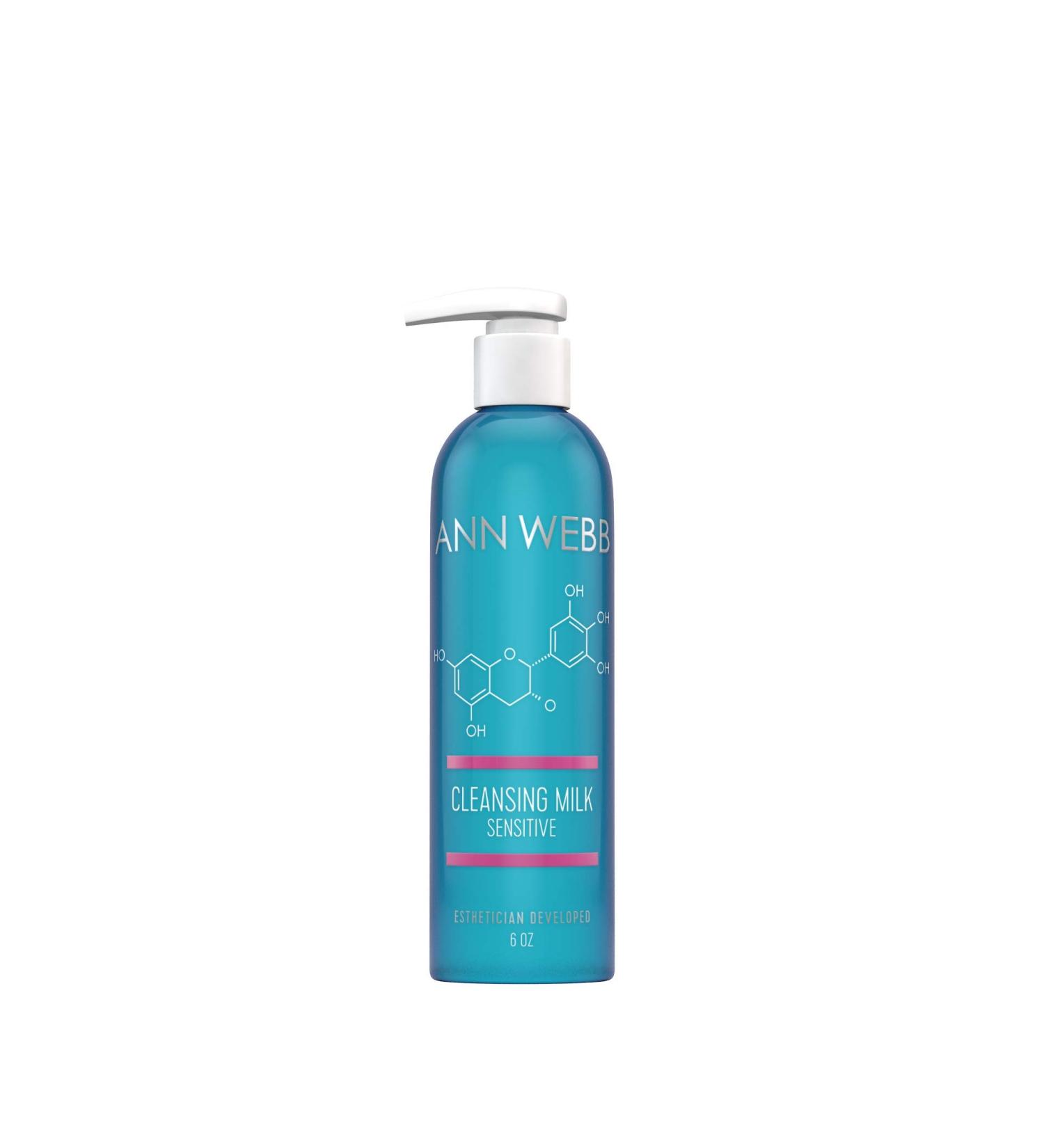 Sensitive Cleansing Milk | Gentle Daily Face Cleanser for Sensitive Skin | Nourishing & Rejuvenating | 6oz - All Skin Types Non-Irritating Formula - Buy Online on GoSupps.com