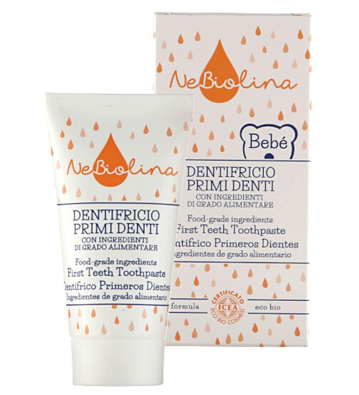 NeBiolina Baby First Toothpaste - Food Grade Ingredients 50 ml | Safe & Natural Dental Care for Infants - Buy Online on GoSupps.com