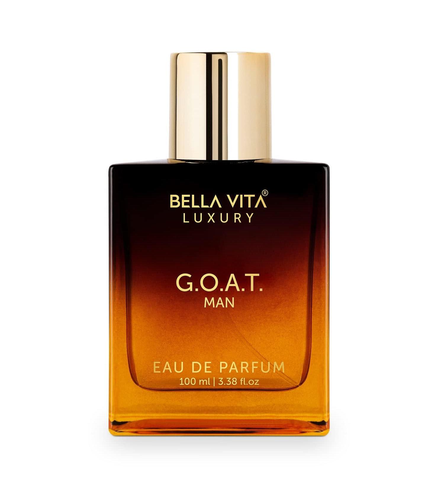 Bella Vita Luxury G.O.A.T Eau De Parfum Perfume for Men with Bergamot Lavender & Patchouli|Woody & Oriental Long Lasting EDP Fragrance Scent 100 Ml - Buy Online on GoSupps.com