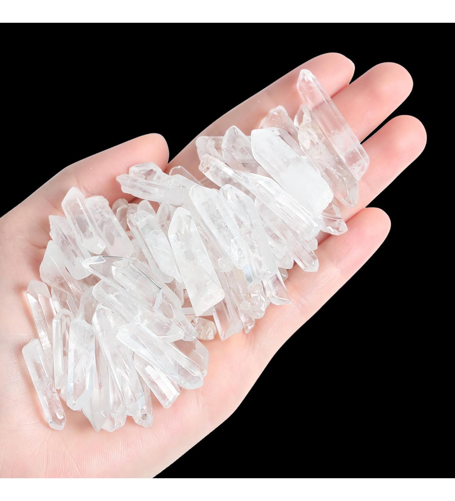 Xiannvxi 0.45 LB Raw Bergkristall Stone Points - Natural Polished Quartz Crystals for DIY Jewelry & Healing - Irregular Gemstones - Buy Online on GoSupps.com