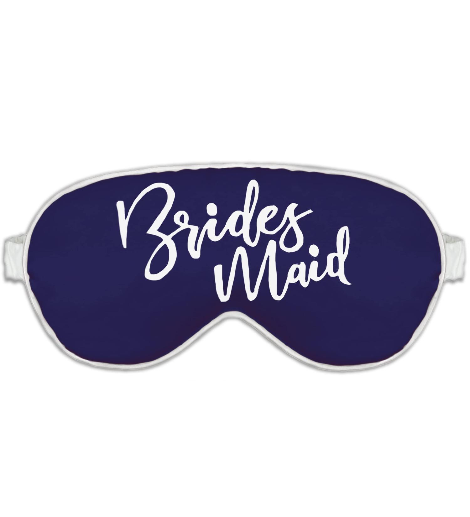 Bridesmaid Proposal Box - White Sparkle Glam Sleep Mask - Navy Blue Bridal Party Gift - Buy Online on GoSupps.com