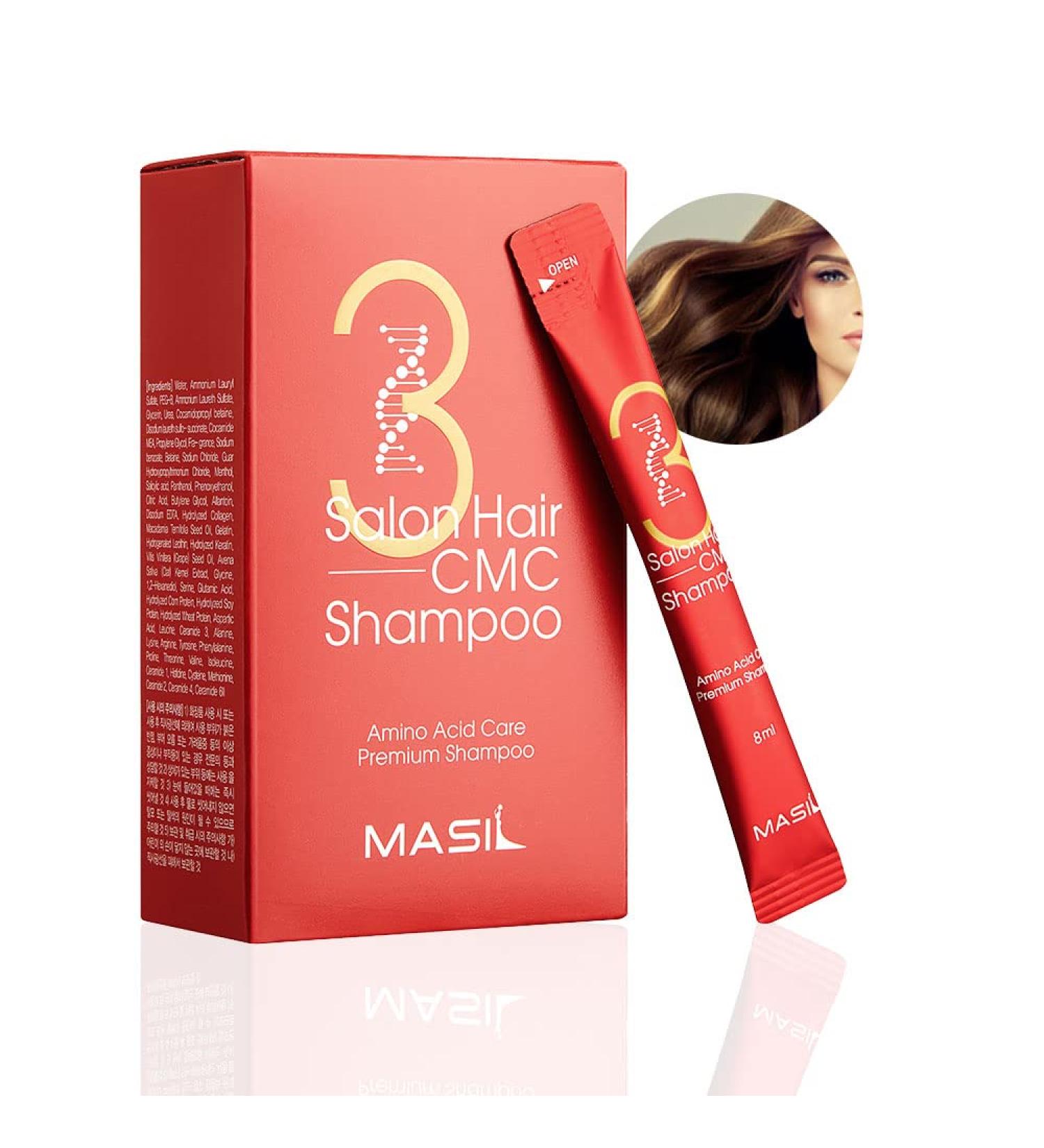 Masil 3 Salon Care CMC Shampoo Stick Pouch - 20ea Travel Size for Damaged Hair Hair Loss & Bouncy Scalp Care - Buy Online on GoSupps.com