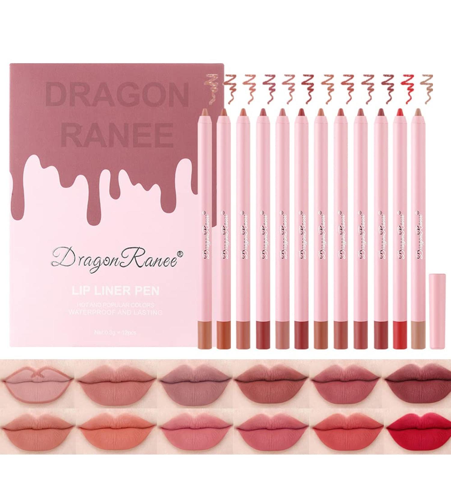 Sitovely 12-Piece Matte Velvet Lip Liner Set - Creamy, High Pigmented, Longwear Lip Makeup - Buy Online on GoSupps.com