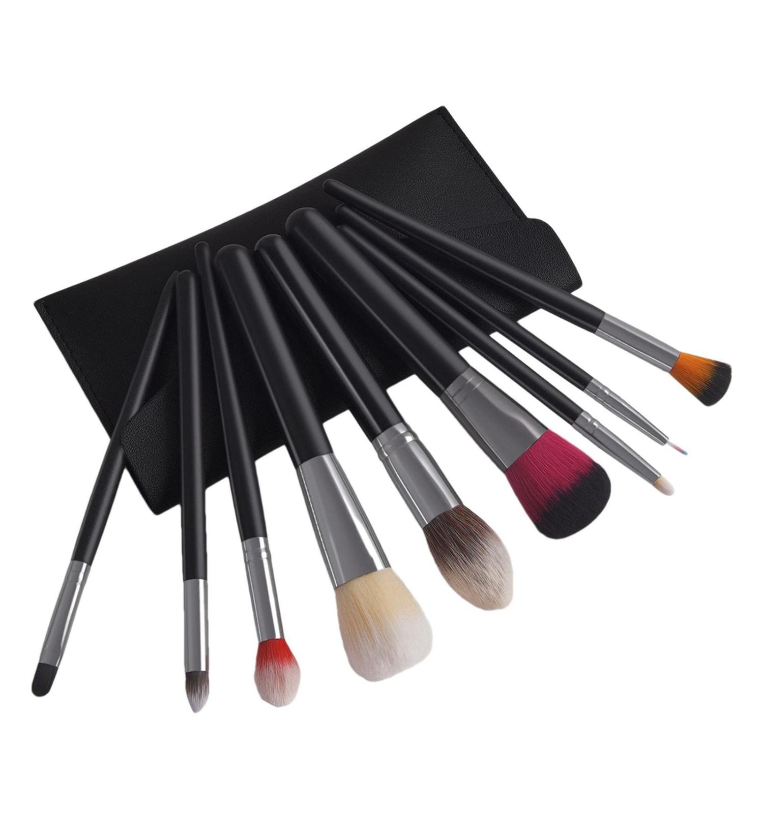 Makeup Set Advanced Synthetic Foundation Powder Eyeshadow Brush Set Beginner Makeup Brush Mini Set Beauty Makeup Brush Portable Makeup Soft Hard Brush for Hair One Size A