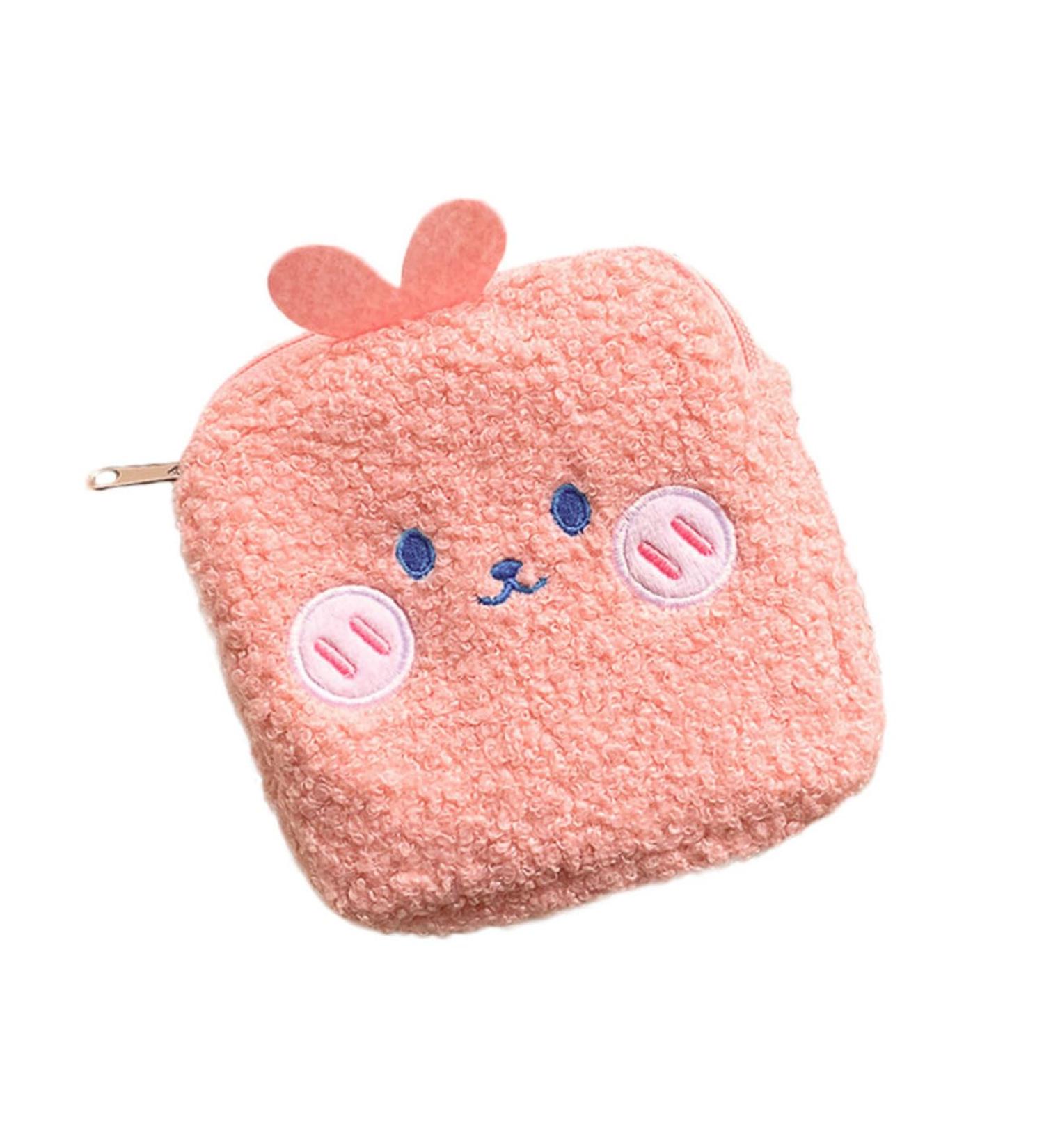 Anneome Mini Sanitary Napkin Pack Coin Purse - Cute Toiletry Bag & Make Up Organizer for Menstrual Hygiene - Buy Online on GoSupps.com