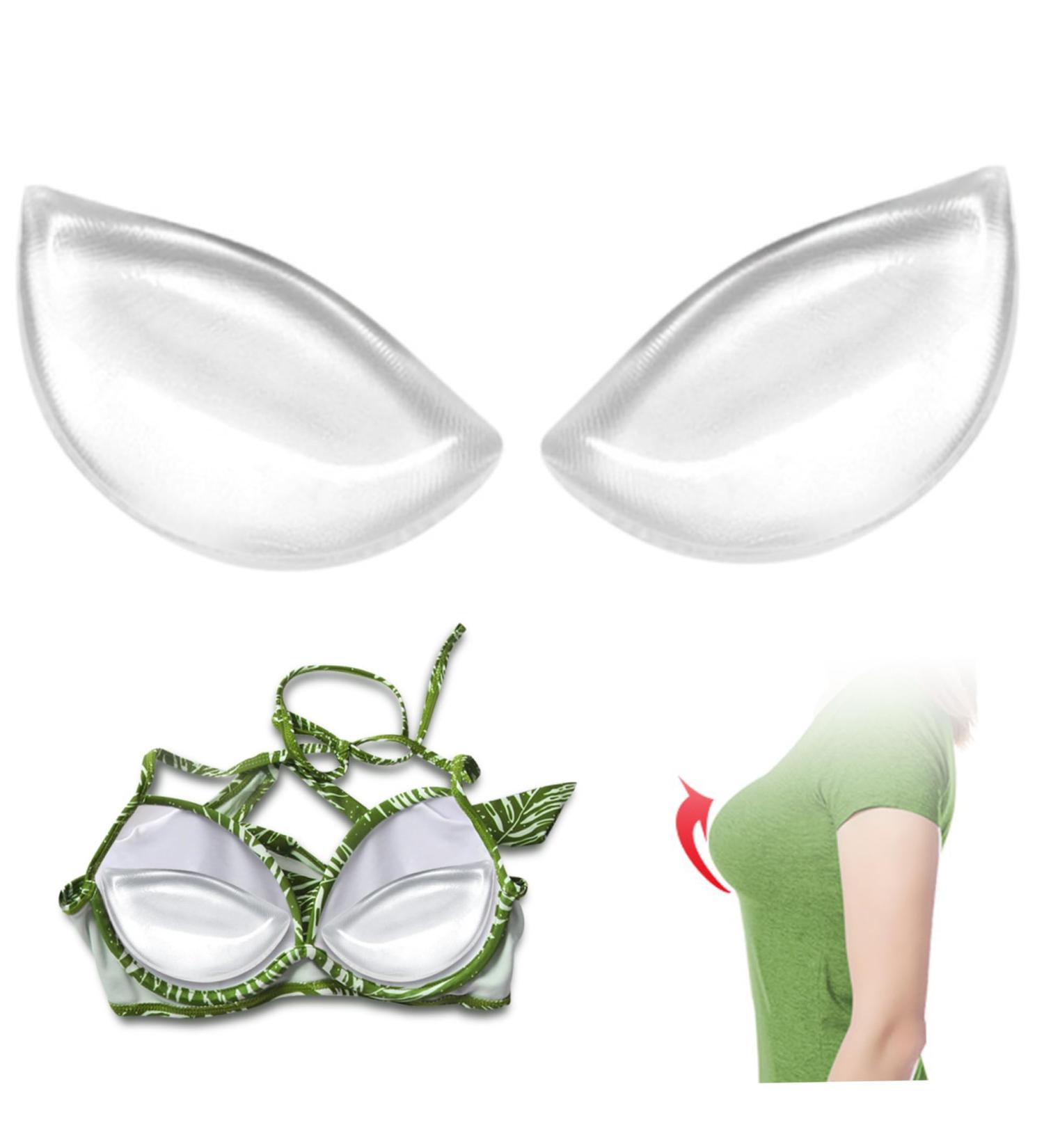 Soft Silicone Bra Inserts - Invisible Push Up Enhancers | Self-Adhesive Waterproof Bikini & Sports Bra Pads | 1 Pair for Weddings & Swimwear - Buy Online on GoSupps.com