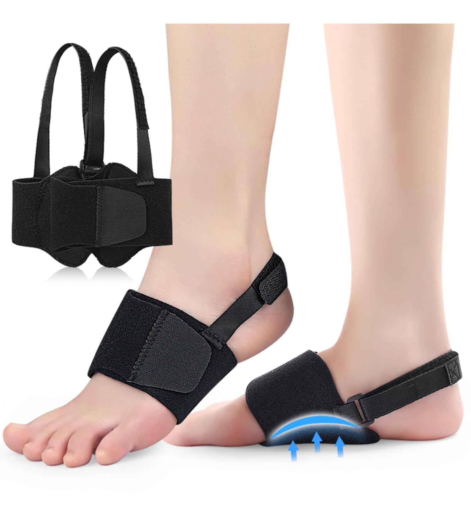 Arch Support Inserts for Plantar Fasciitis Relief | Adjustable Orthotic Cushions & Gel Pads for Flat Feet High Arches & Fallen Arches (Black - Buy Online on GoSupps.com