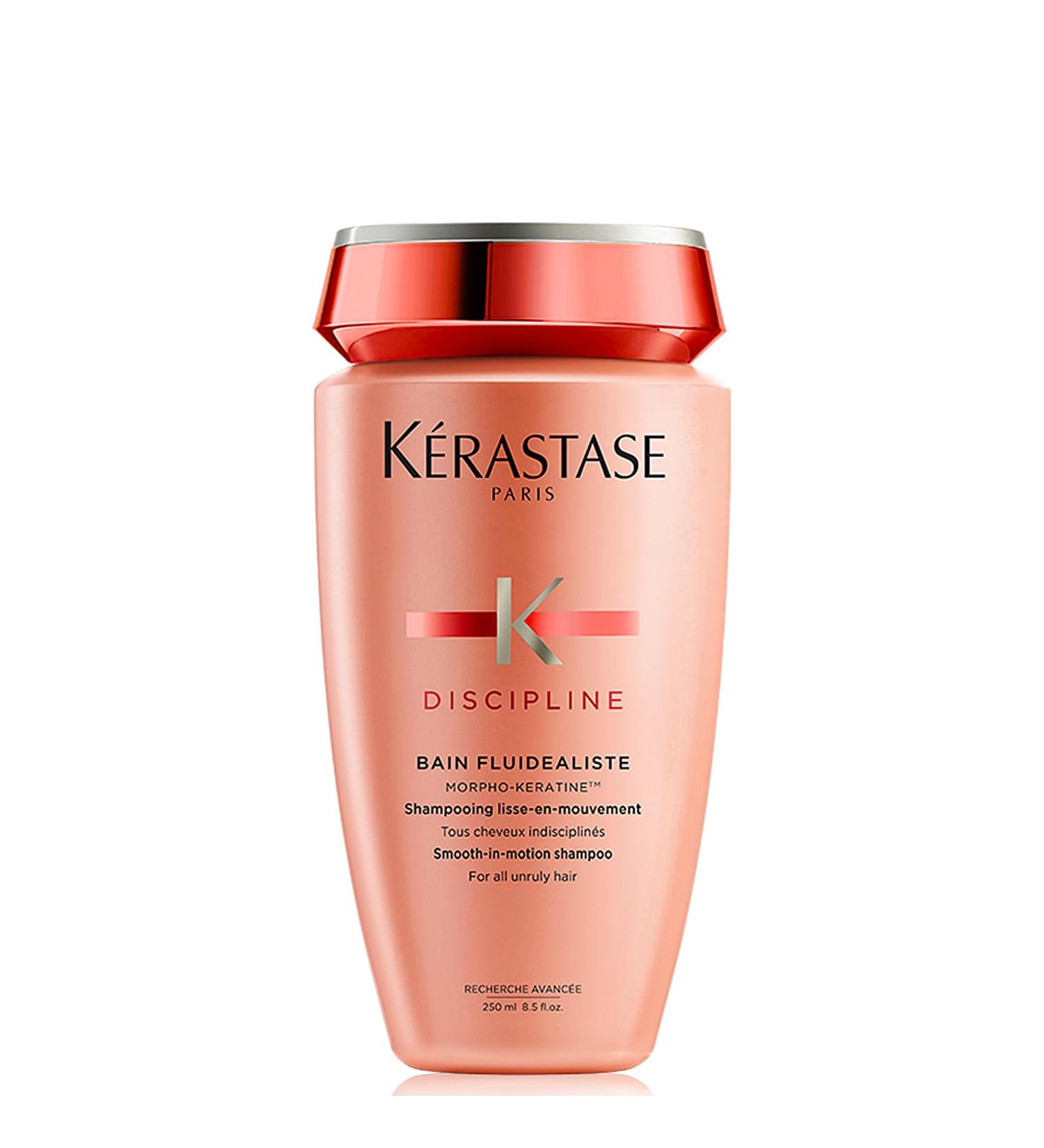 K rastase Discipline Bain Fluidealiste Smoothing & Anti-Frizz Shampoo For Fine to Normal Sensitised & Unruly Hair With Morpho-Keratine 250 ML - Buy Online on GoSupps.com