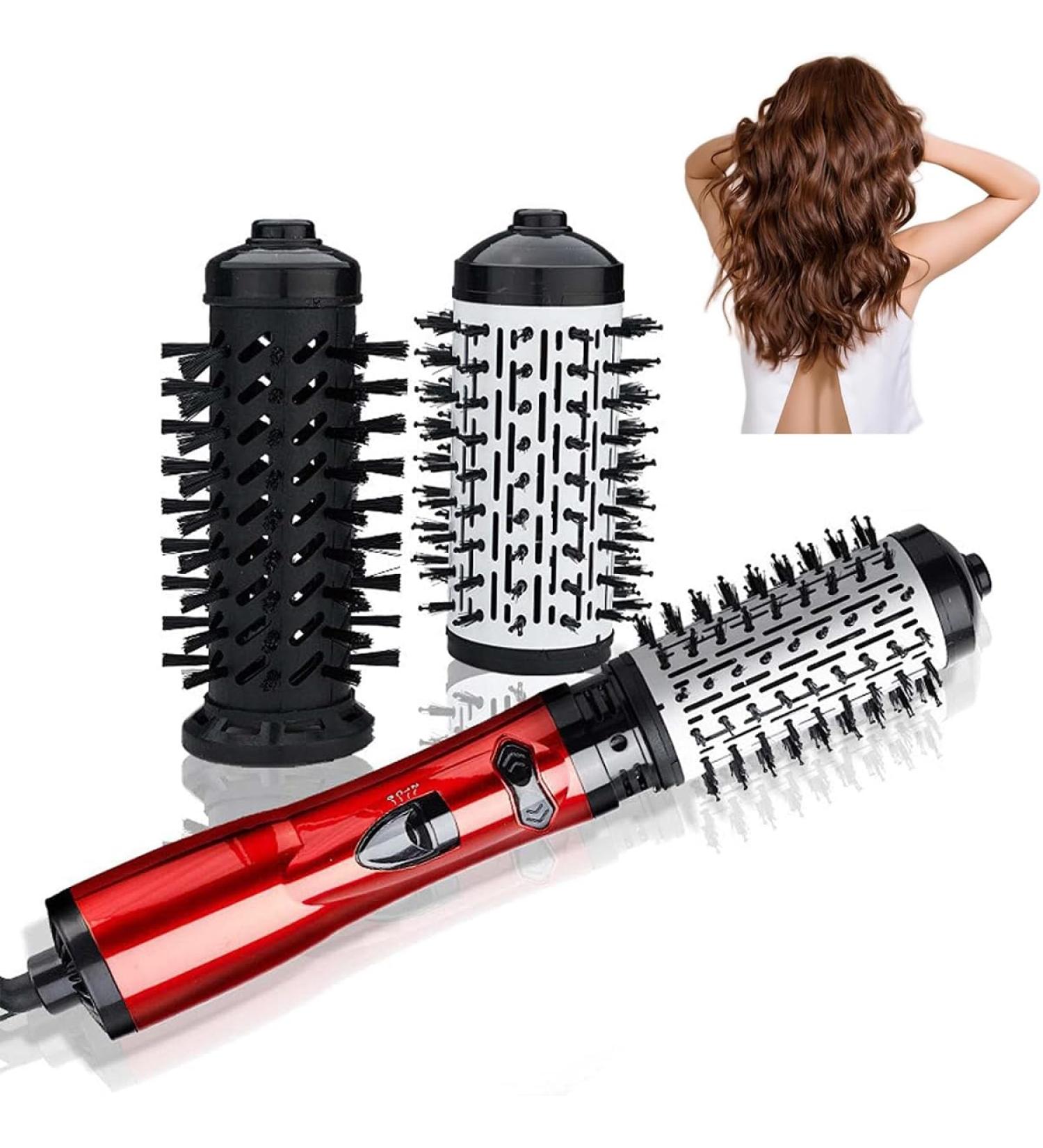 3-in-1 Hot Air Styler & Rotating Hair Dryer - Spin Brush Set for Straightening Drying & Curling | Anti-Frizz | International Shipping - Buy Online on GoSupps.com