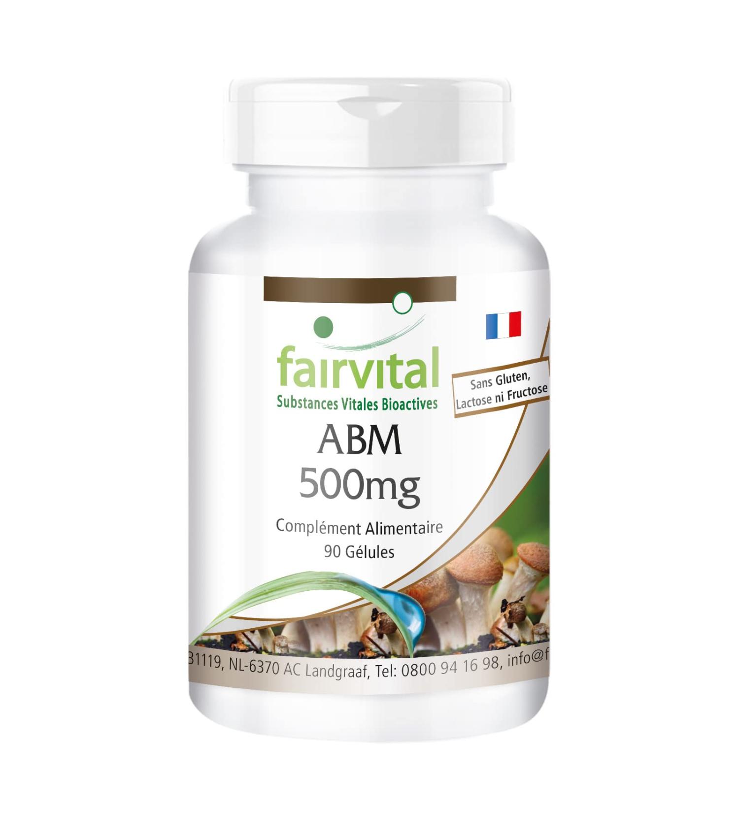 Fairvital | ABM 500mg - Agaricus Blazei Powder in capsules - VEGAN - 90 capsules - Buy Online on GoSupps.com