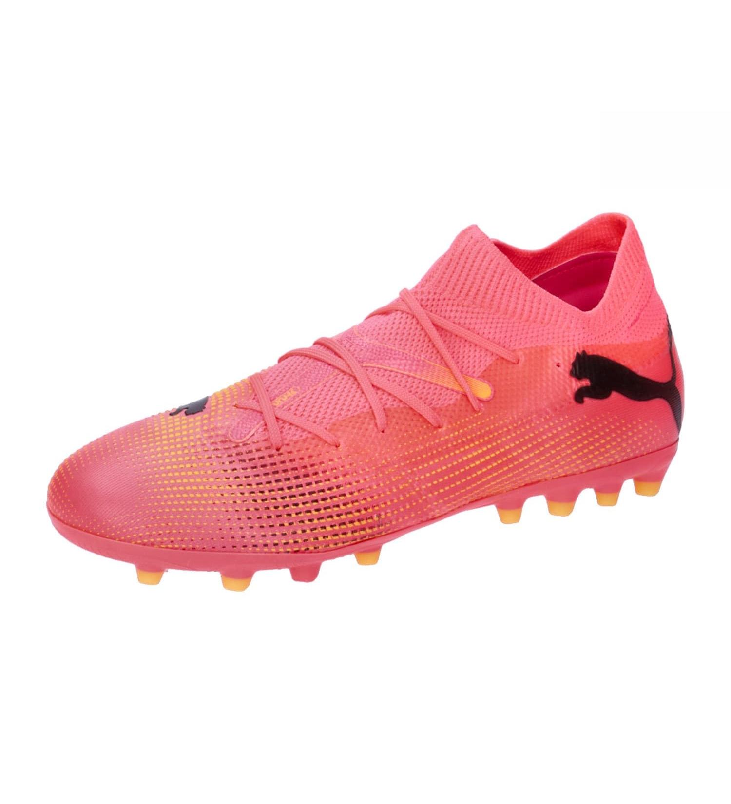 PUMA Unisex Kids Future 7 Match Mg Jr Soccer Shoe | 34 EU | Sunset Glow & Puma Black | International Shipping Available - Buy Online on GoSupps.com
