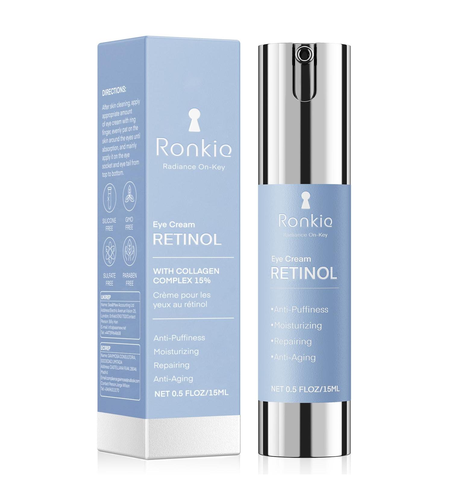 Retinol Eye Cream for Dark Circles: Anti-Wrinkle Under Eye Cream - Night Care Eye Cream Reduces Eye Bags 0.5 fl. oz 0.5 Fl Oz (Pack of 1) Blue - Buy Online on GoSupps.com