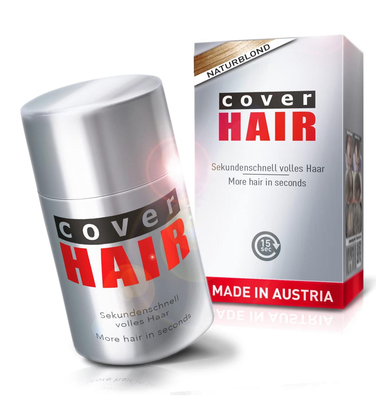 Cover Hair - Premium Streuhaar 14G | 100% Natural Blonde Hair Fibers for Men & Women | Authentic Look & Hair Sealing Solution - Buy Online on GoSupps.com
