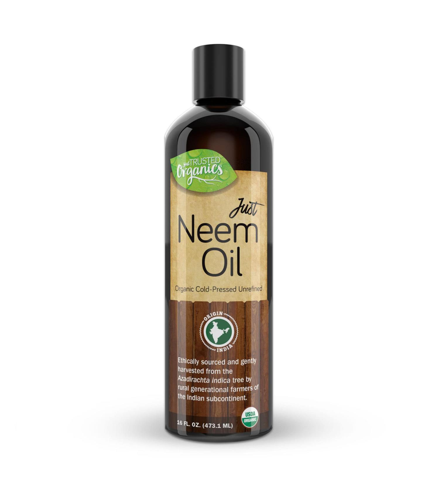 Trusted Organics Neem Oil | All-in-One Cold Pressed for Skin, Hair & Nails | Natural Remedy, Dog-Safe | 16 fl. oz - Buy Online on GoSupps.com