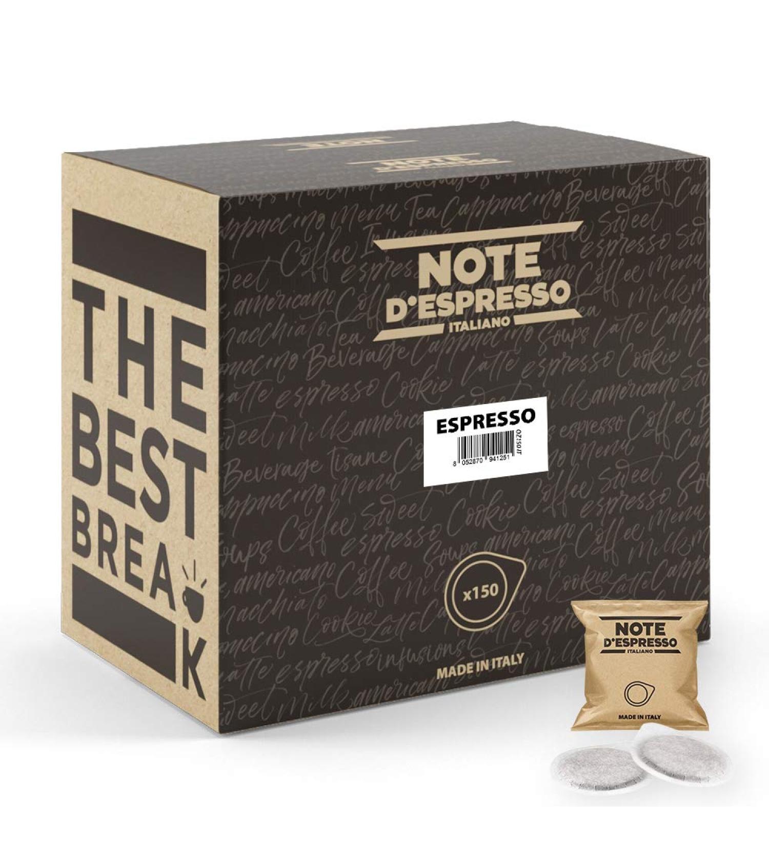 Espresso Note - Espresso - Coffee - 44 mm Paper Pods - 150 caps - Buy Online on GoSupps.com