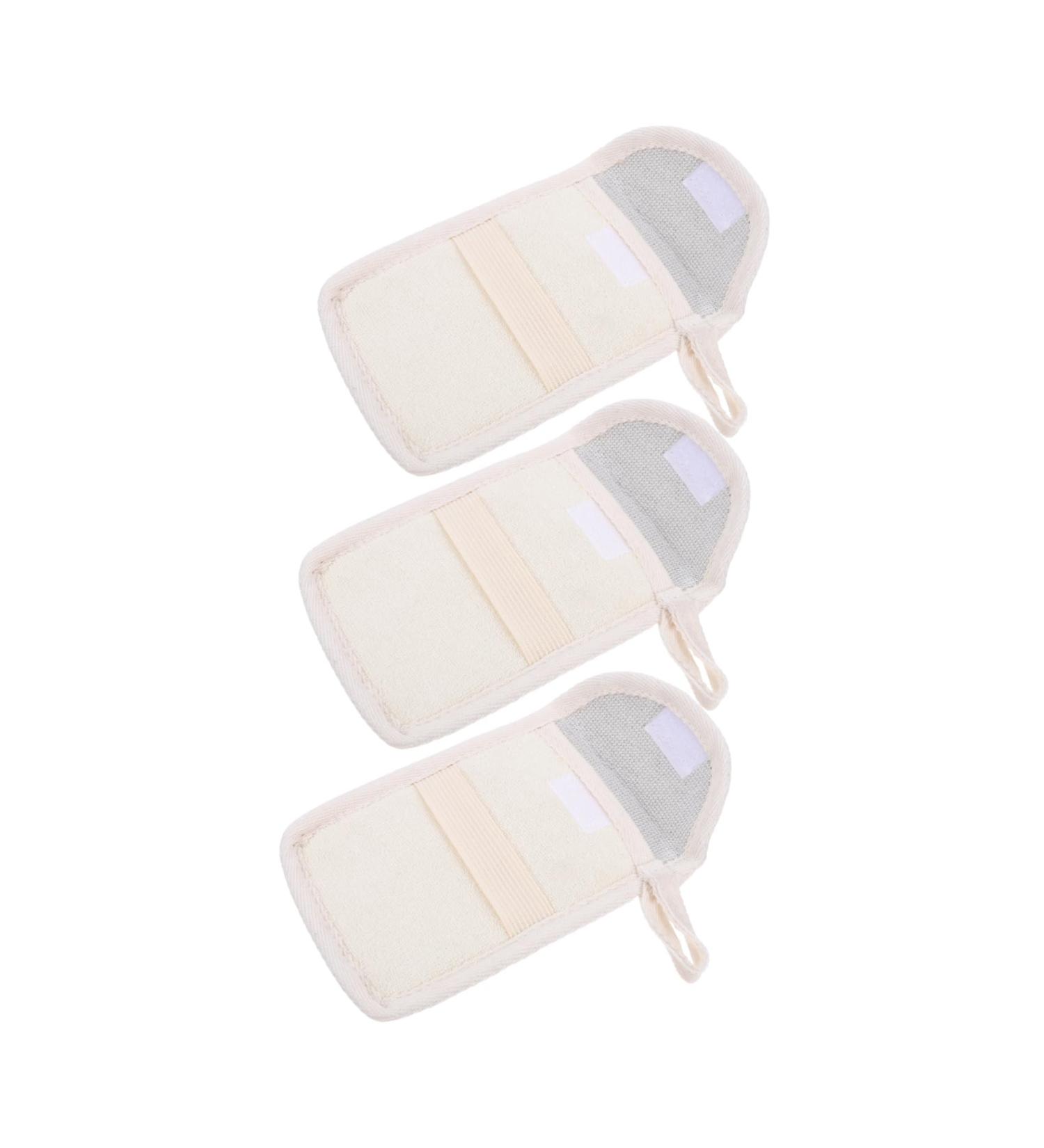 Healeved 6 Pcs Handmade Soap Storage Bag Toilet Bags Foaming Net Sponge Deep Cleanse Bar Soap Black Flax - Buy Online on GoSupps.com