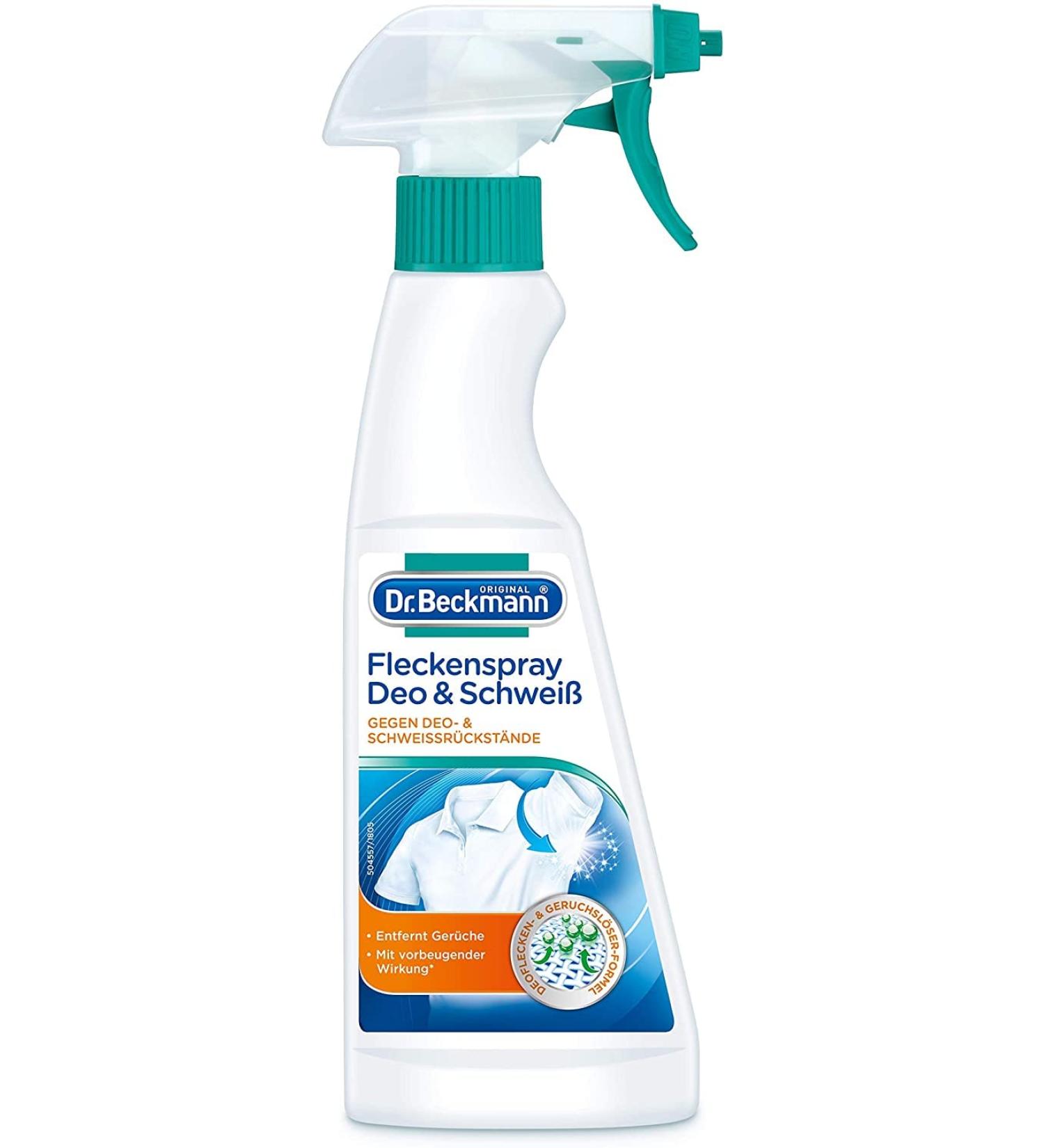 Dr. Beckmann Stain Spray Deodorant & Sweat | 250 ml Special Stain Remover for Deodorant & Sweat Stains | Shop Internationally - Buy Online on GoSupps.com