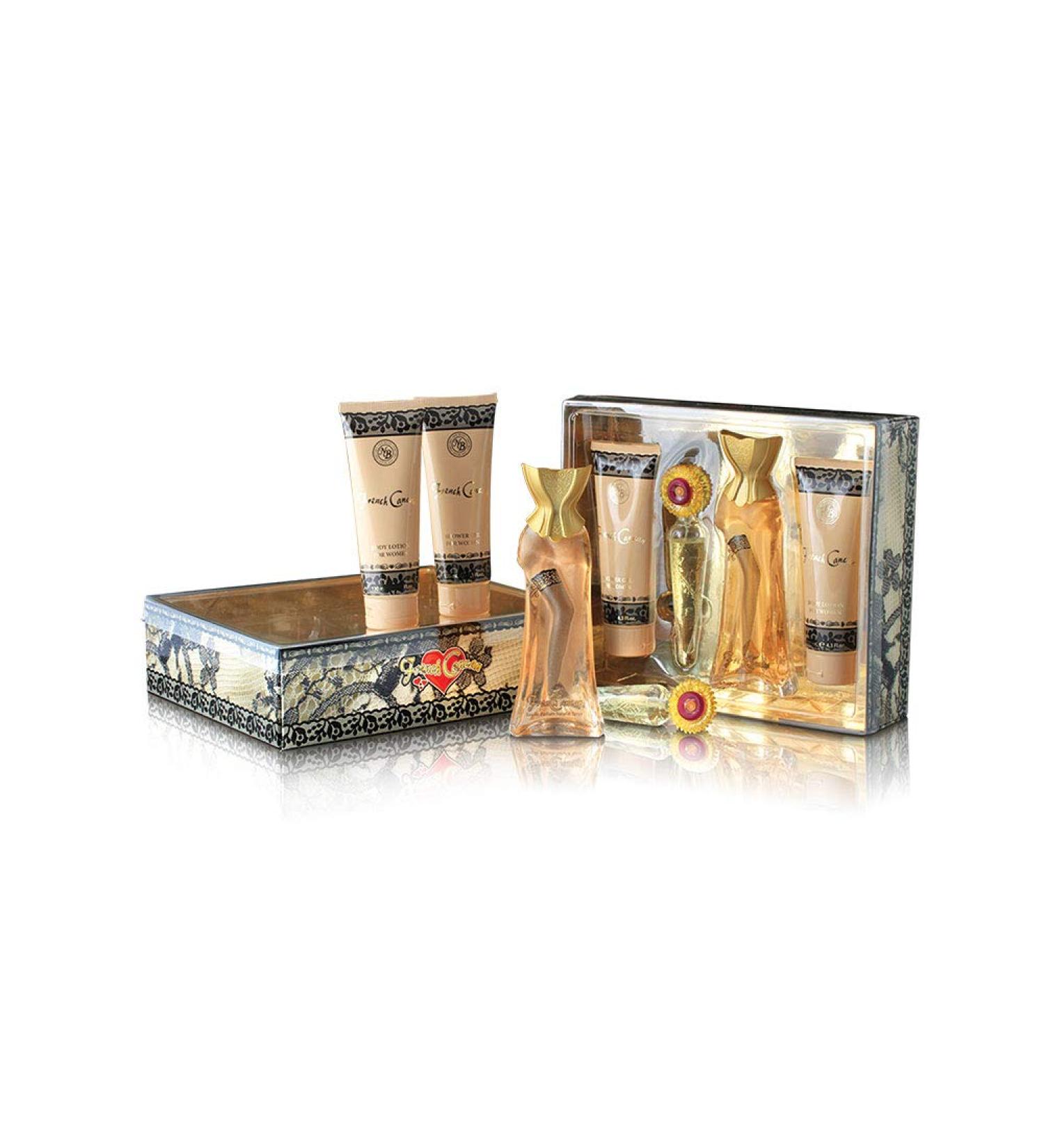 New Brand French Cancan by New Brand for Women - 4 Pc Gift Set 3.4oz EDP Spray 0.5oz EDP Spray 4.3oz Shower Gel 4.3oz Body Lotion