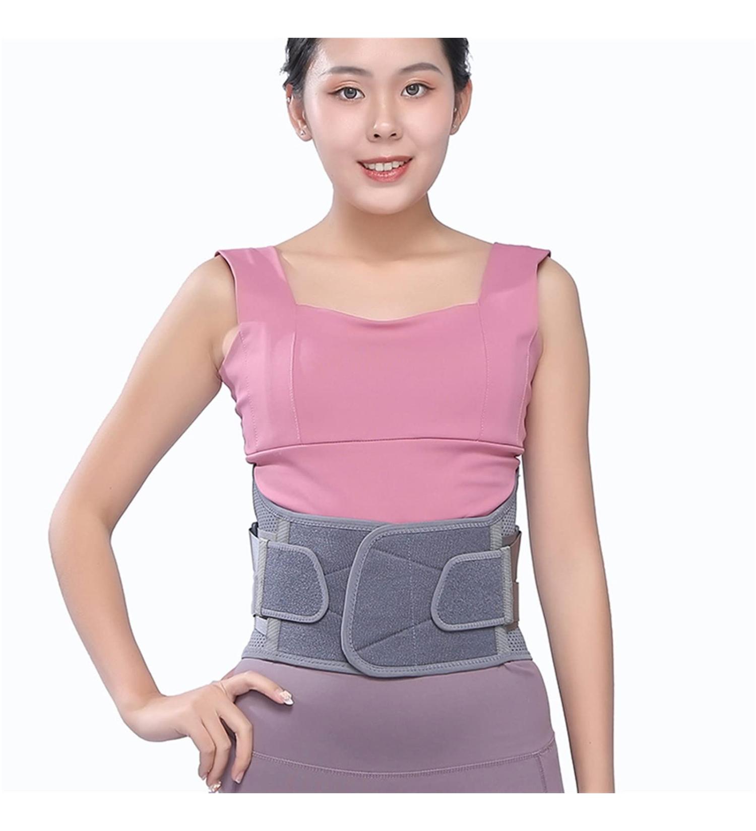 Air Mesh Back Brace for Men & Women | Adjustable Waist Support Belt for Lower Back Pain Relief | Lumbar Decompression Belt - Silver Gray Large - Buy Online on GoSupps.com