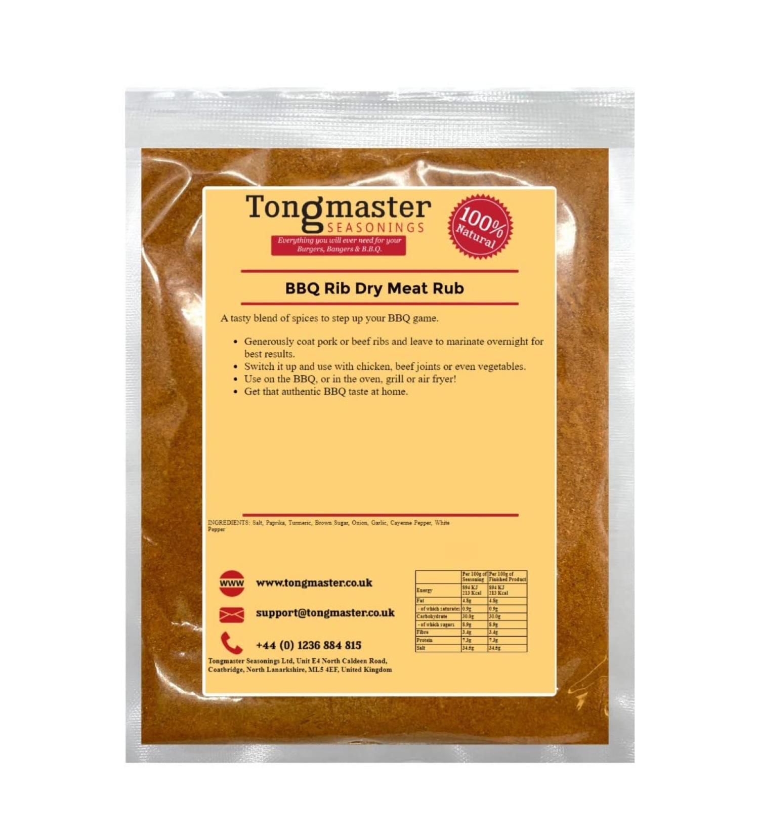 BBQ Rib Dry Meat Rub - 200g