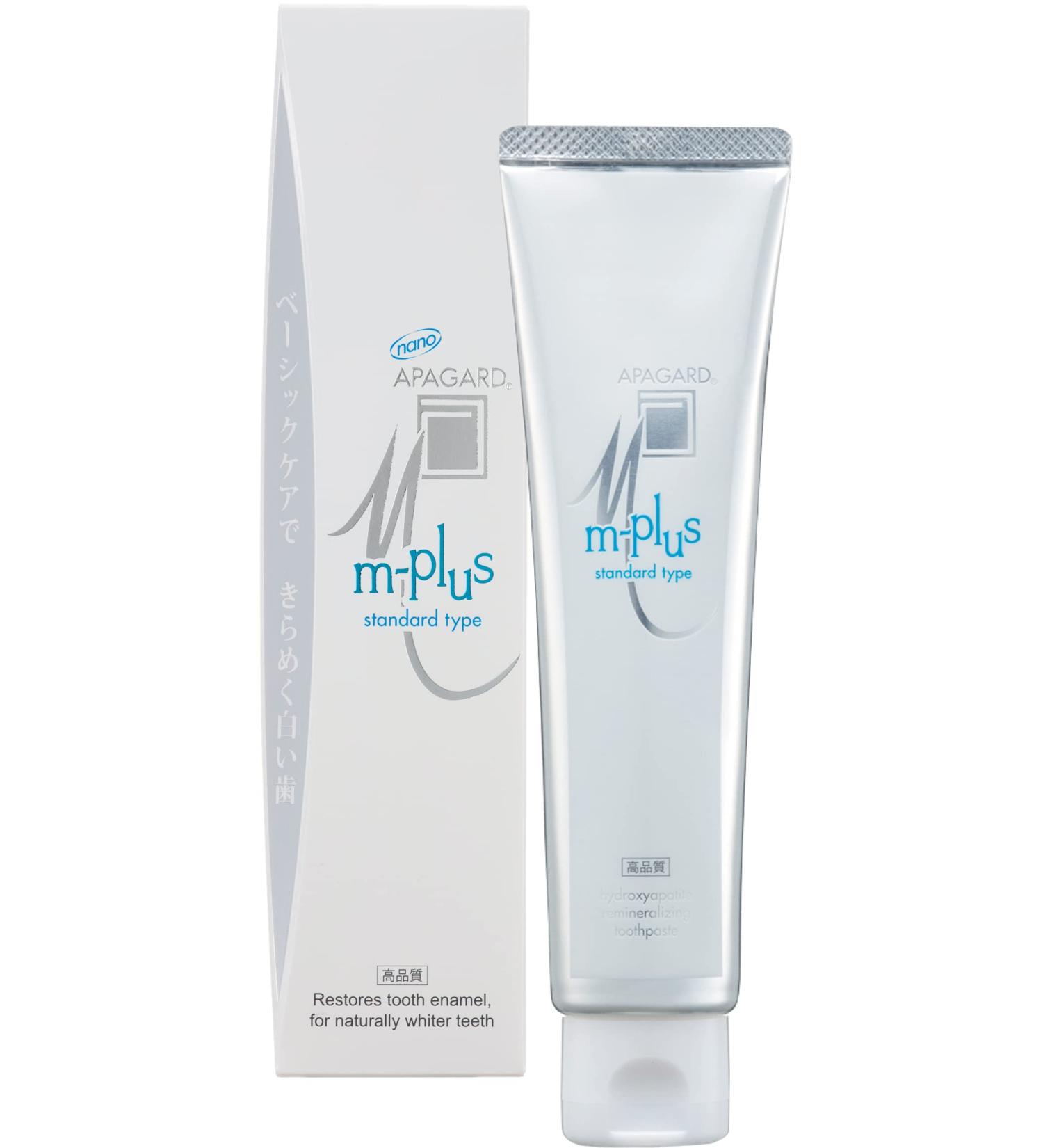 APAGARD M-Plus Remineralizing Nano Hydroxyapatite Toothpaste | 125g | Natural White Teeth | International Shipping - Buy Online on GoSupps.com