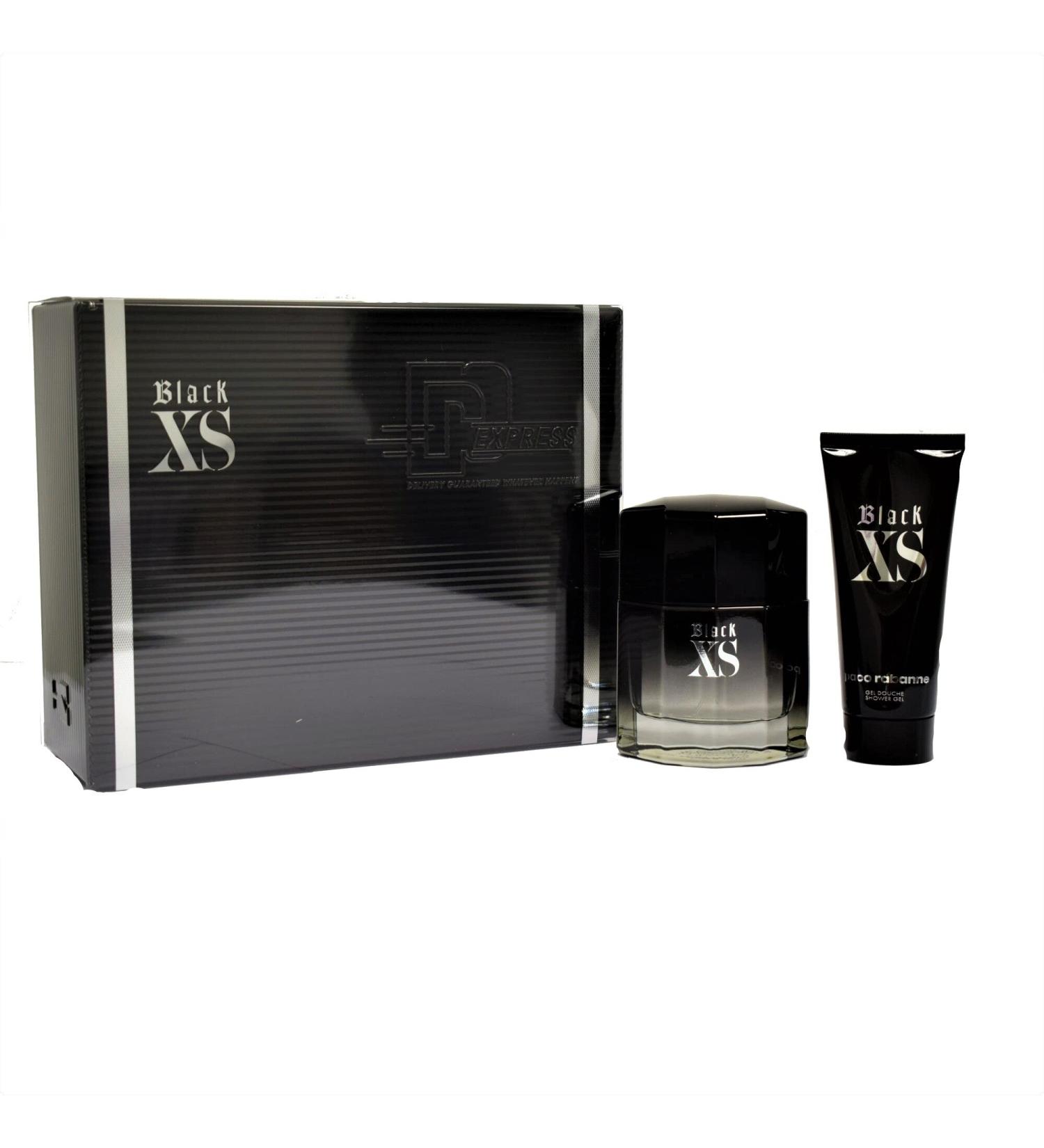 Paco Rabanne Black XS for Men 2 Piece Set (3.3 Ounce Eau de Toilette Spray + 3.3 Ounce Shower Gel)