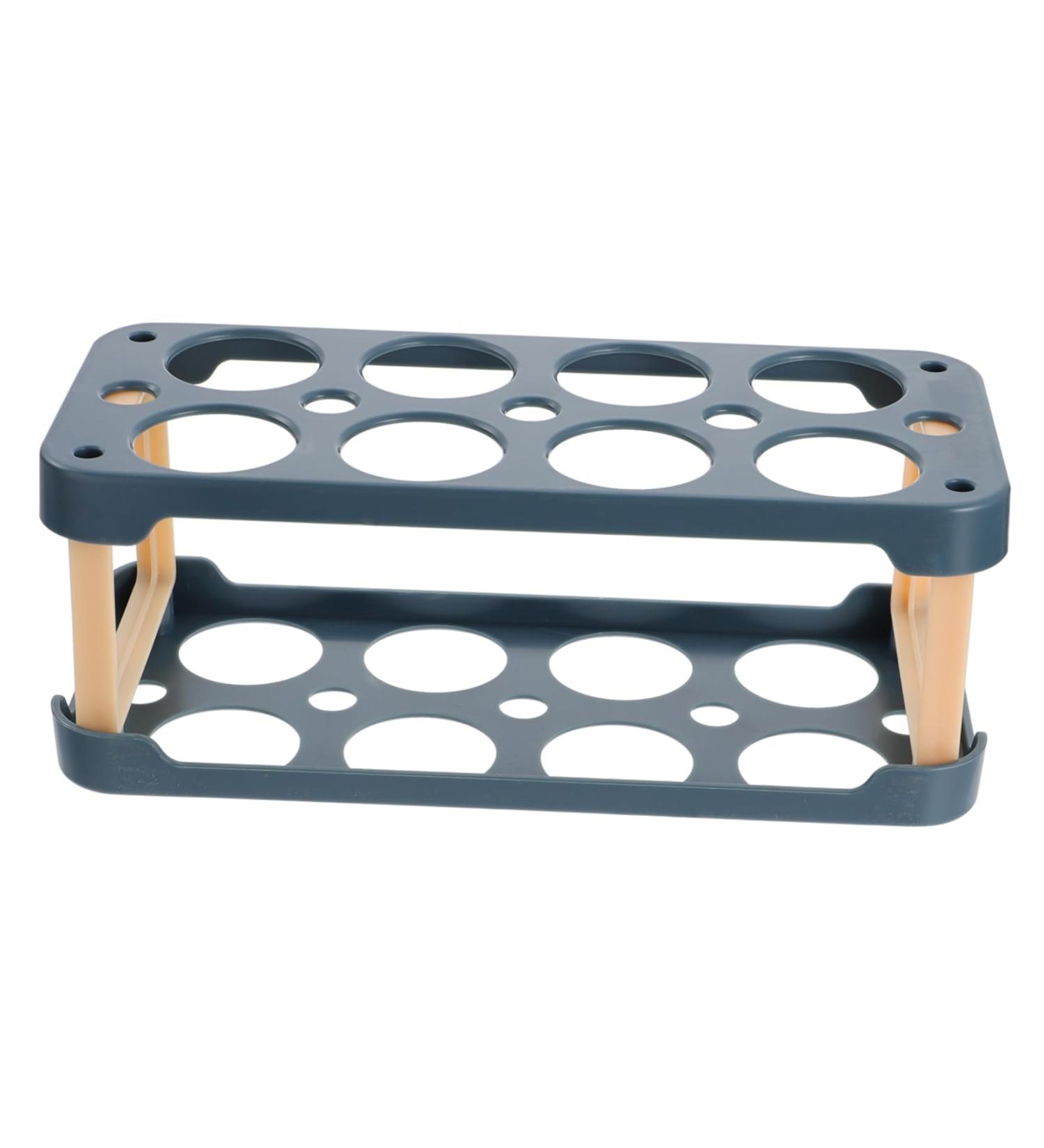 COLLBATH Box Egg Carton Eggs Plastic Stand Plastic Pallet Egg Storage Case Refrigerator Crisper re-usable Blue 22.3X10.1X8.9CM - Buy Online on GoSupps.com