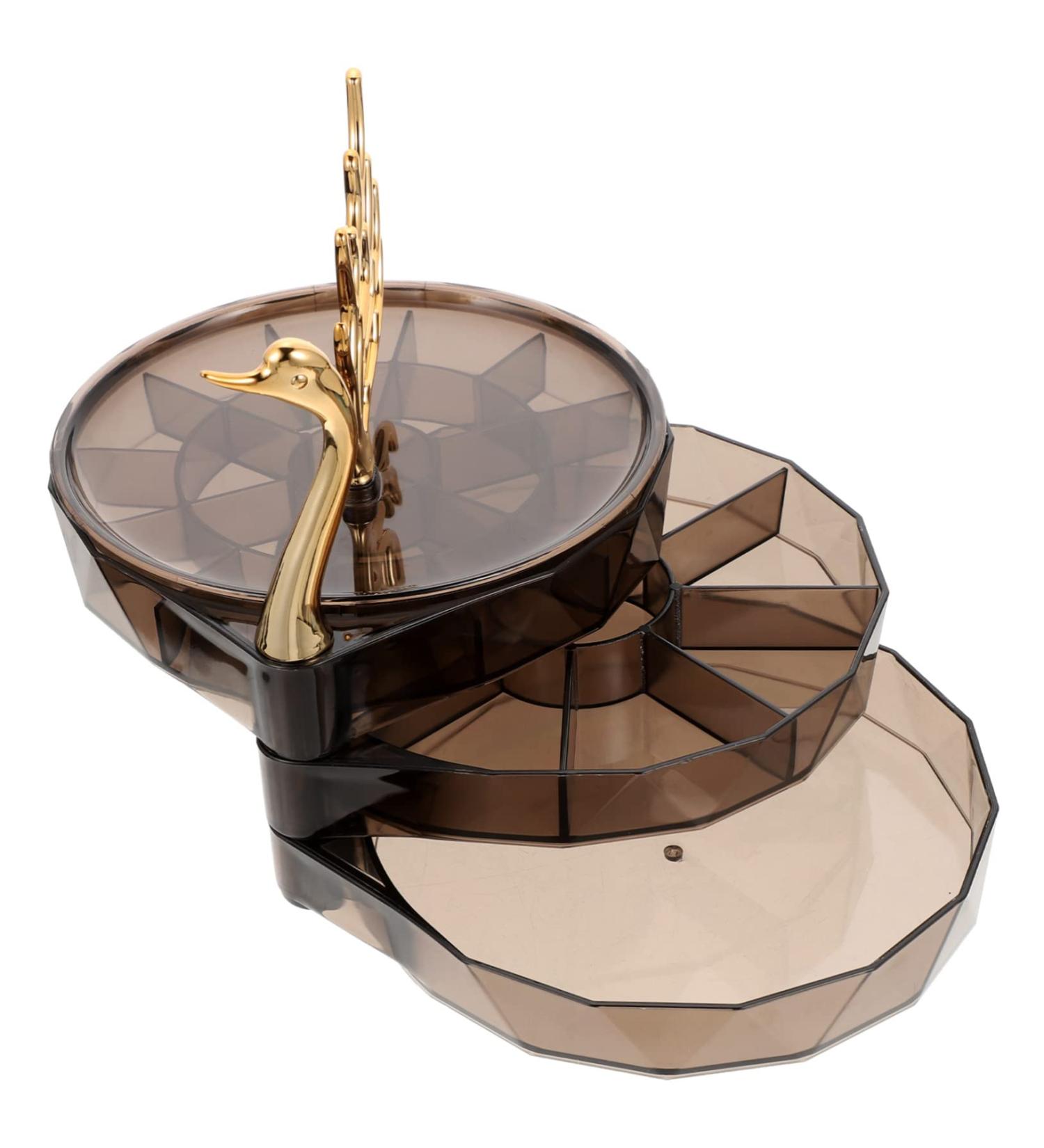 Cabilock Box Jewelry Storage Box Earrings Abs 17X7.5X15.5CM Black - Buy Online on GoSupps.com