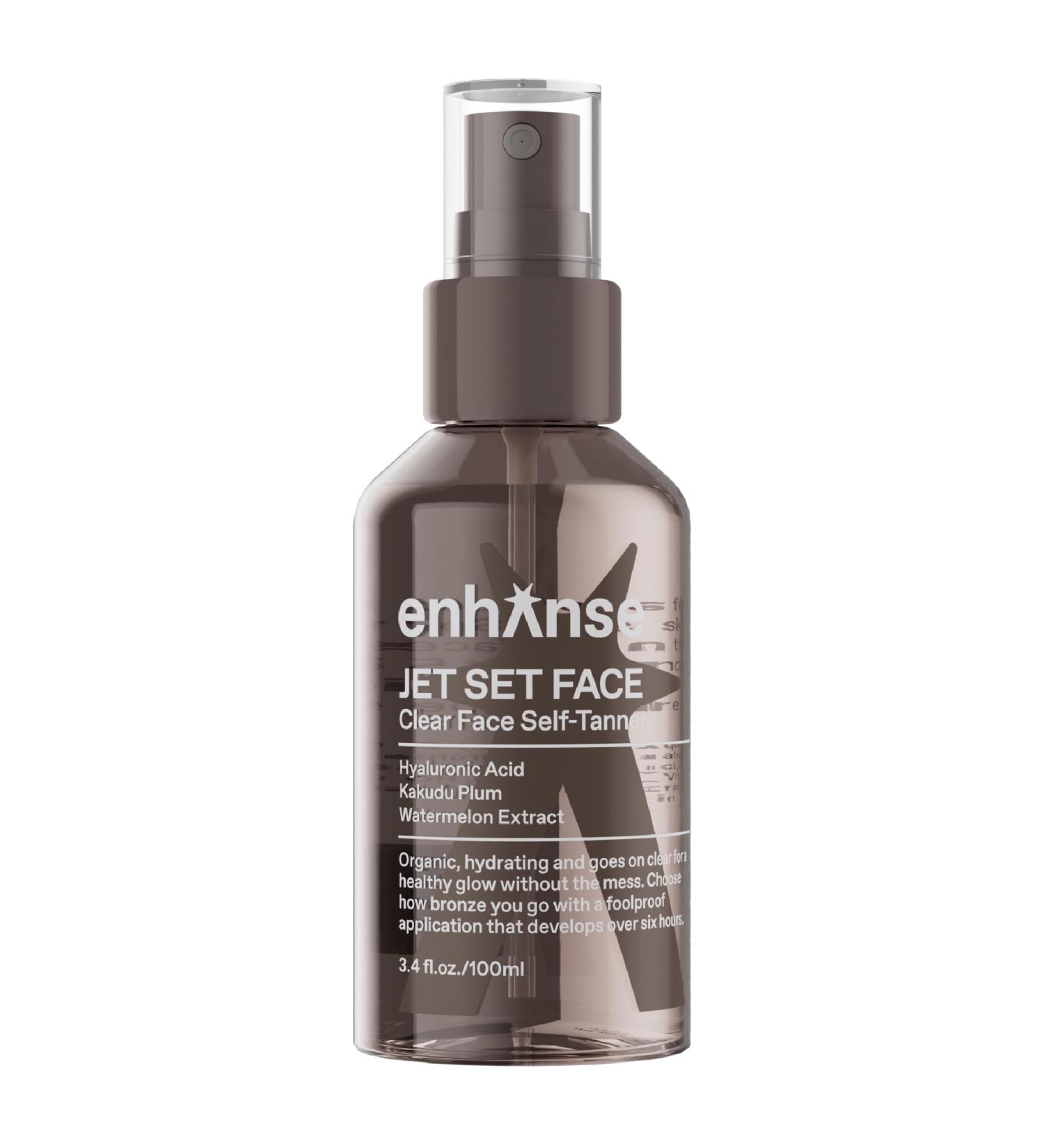 Jet Set Clear Self Tanner Spray for Men - Hydrating Hyaluronic Acid & Watermelon Extract Streak-Free Anti-Orange 3.4 Fl Oz - Buy Online on GoSupps.com